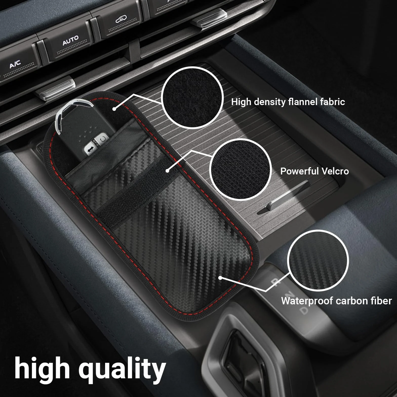 Zestaw 2 Szt. Ochrona Keyless Go - Etui Ochronne na Kluczyk Samochodowy Keyless - Blokada RFID do Kluczyków Samochodowych - Odpowiednie do Kluczyków Samochodowych