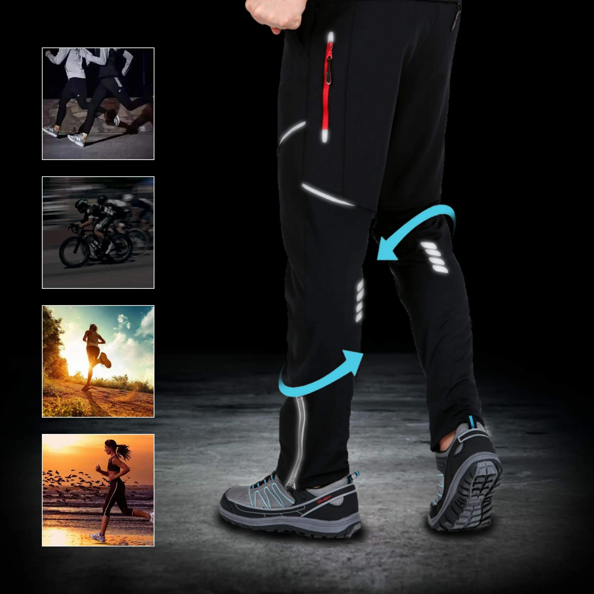 Ynport Creefreak Athletic spodnie do jazdy na rowerze MTB, oddychające spodnie sportowe do aktywności na świeżym powietrzu i do treningu sportowego