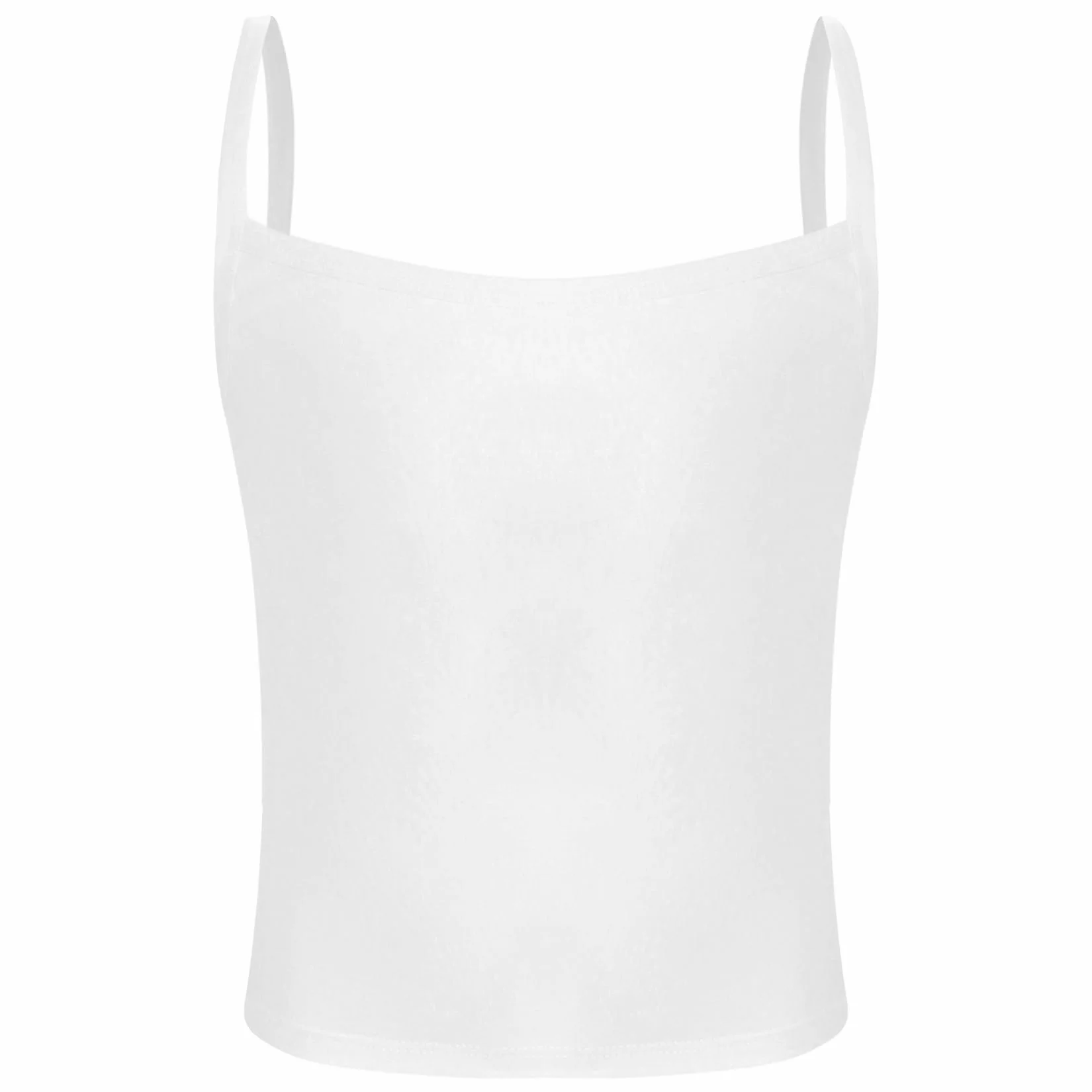 Jugaoge Dziewczęcy letni tank top z ramiączkami Basic jednokolorowe podkoszulki bawełniane koszule podkoszulki podkoszulki podkoszulki podkoszulek