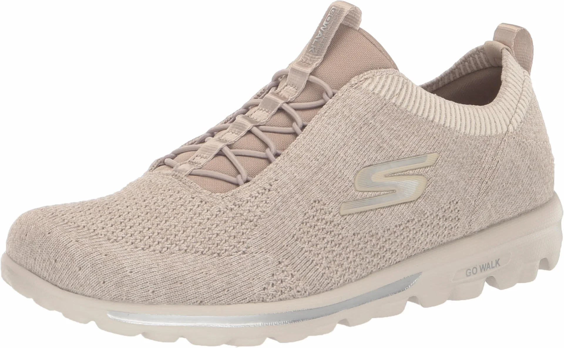 Skechers Damskie buty sportowe Go Walk Travel – Radiant Moon, szarobrązowy, 40.5 EU
