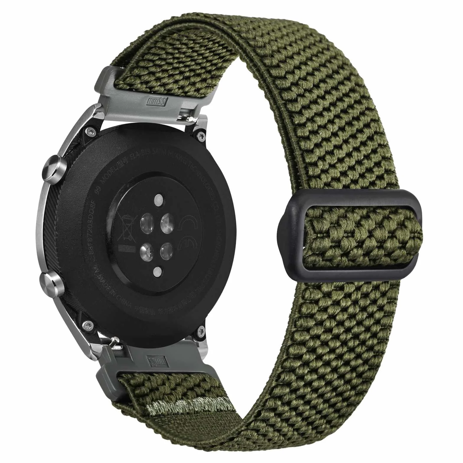 ANNEFIT Rozciągliwy nylonowy pasek do zegarka dla mężczyzn i kobiet, regulowany, elastyczny pasek do zegarka z szybkim zapięciem, zamiennik paska 16 mm, 17 mm, 18 mm, 19 mm, 20 mm, 22 mm, 24 mm