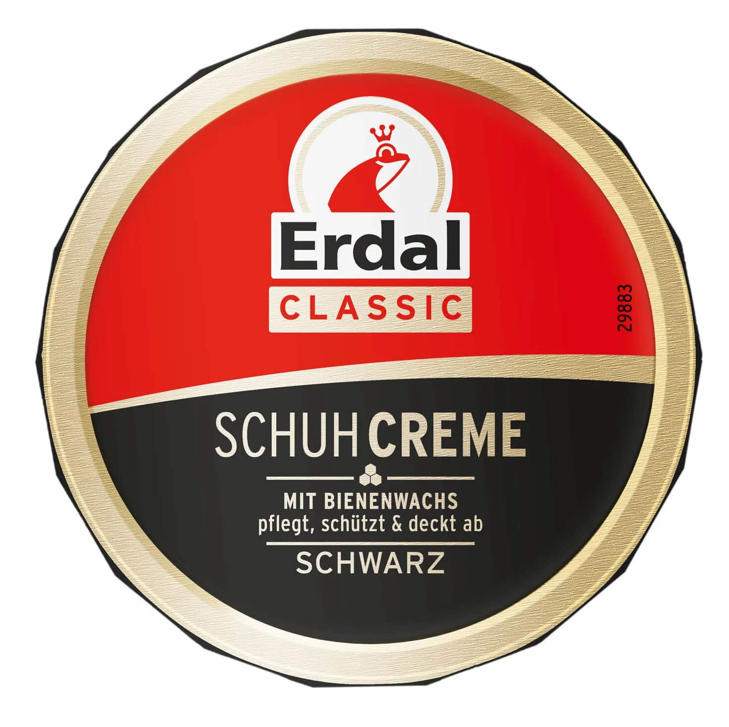 Erdal Erdal Dose Classic pasta do butów z woskiem pszczelim czarna z olejkami pielęgnacyjnymi, pielęgnuje, chroni i odświeża kolor, 1 opakowanie 1 x 75 ml, kolor czarny