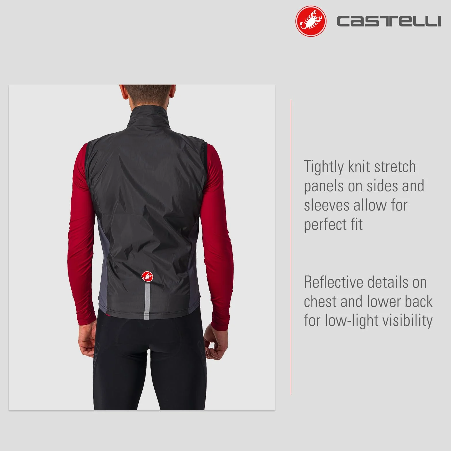 CASTELLI Kamizelka sportowa Mężczyźni Kamizelka Squadra St (1 w zestawie)