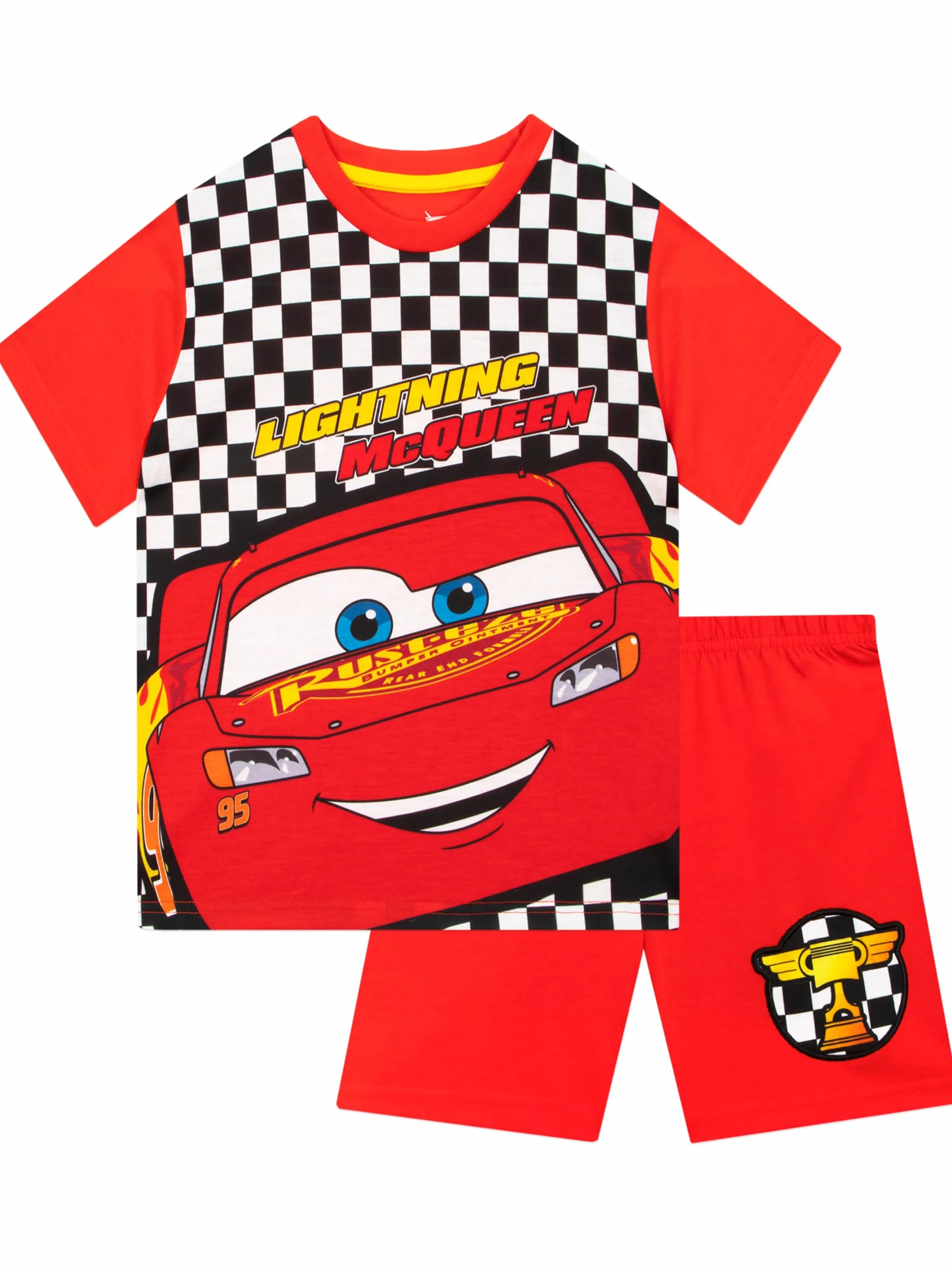 Disney Piżamy | Piżamy Z Zygzakiem McQueen | Krótkie Piżamy Dla Chłopców | Piżamy Cars