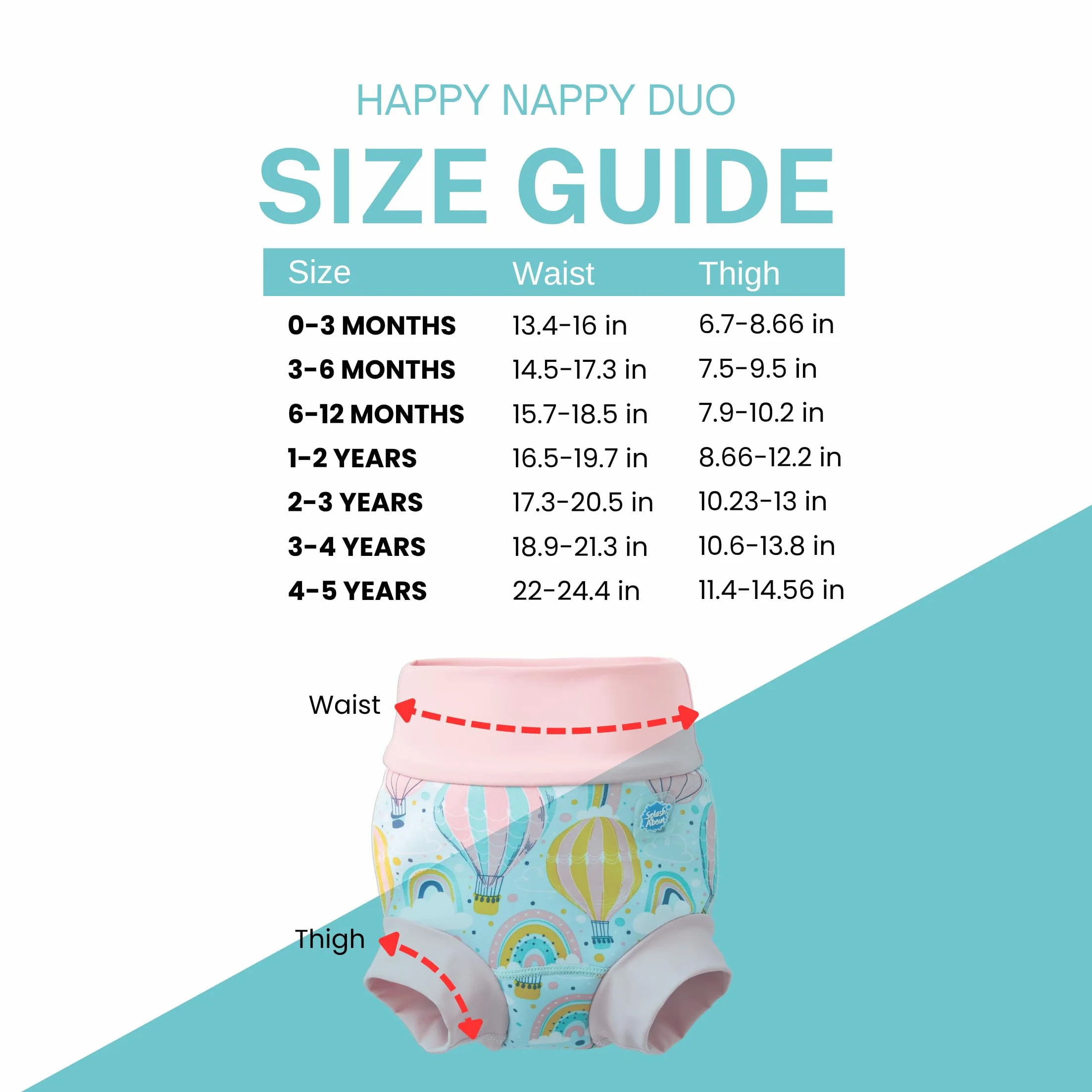 Splash About Happy Nappy Duo, Up and Away, 12-24 miesięcy