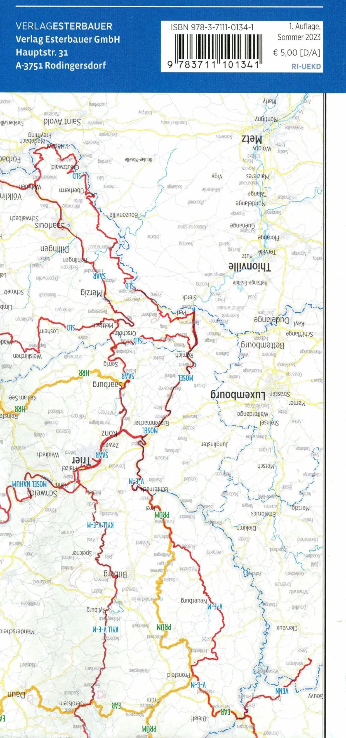 Radfernwege Deutschland: Übersichtskarte 1:650.000