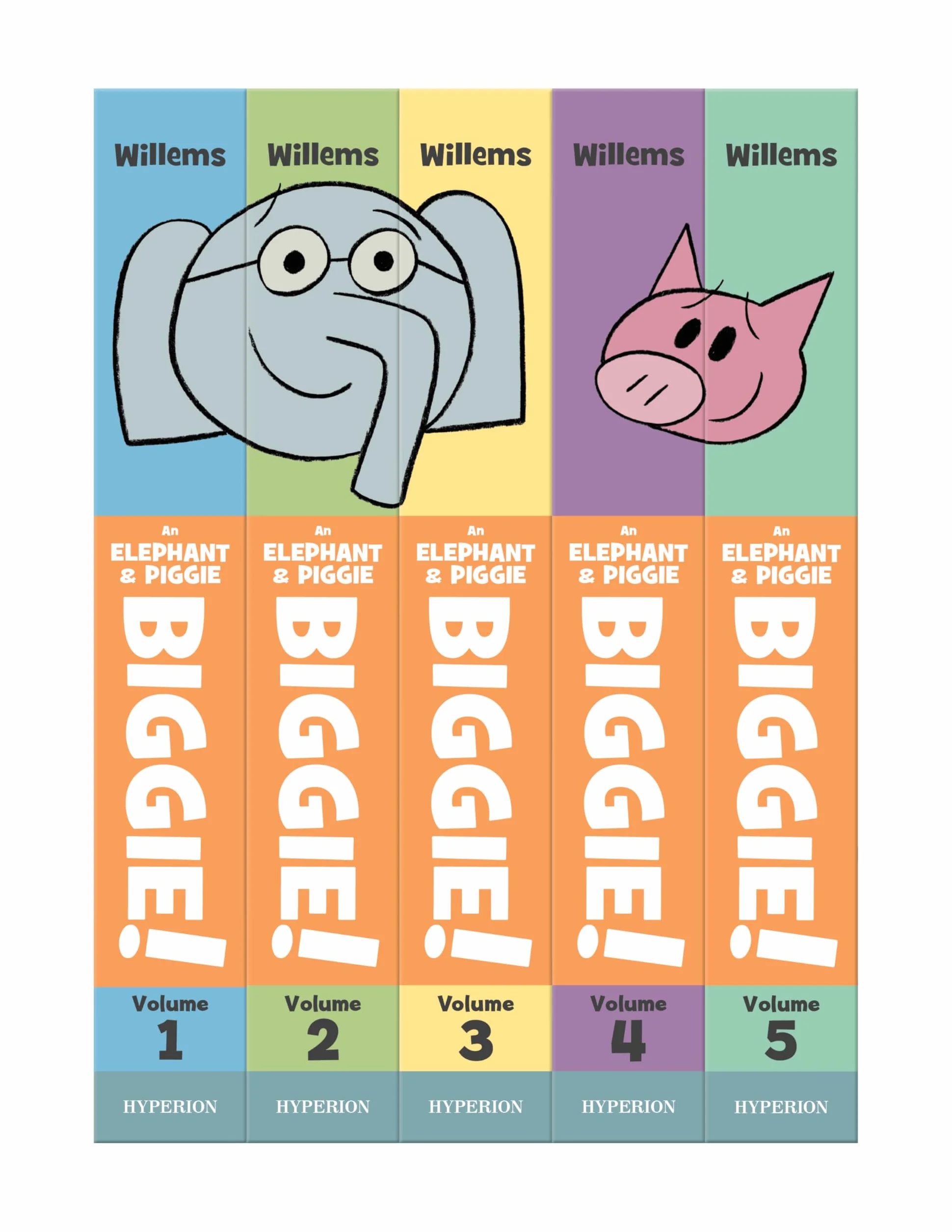 An Elephant & Piggie Biggie!, Volume 5: I Am Invited to a Party! / I Will Surprise My Friend! / Happy Pig Day! / Waiting Is Not Easy! / the Thank You Book