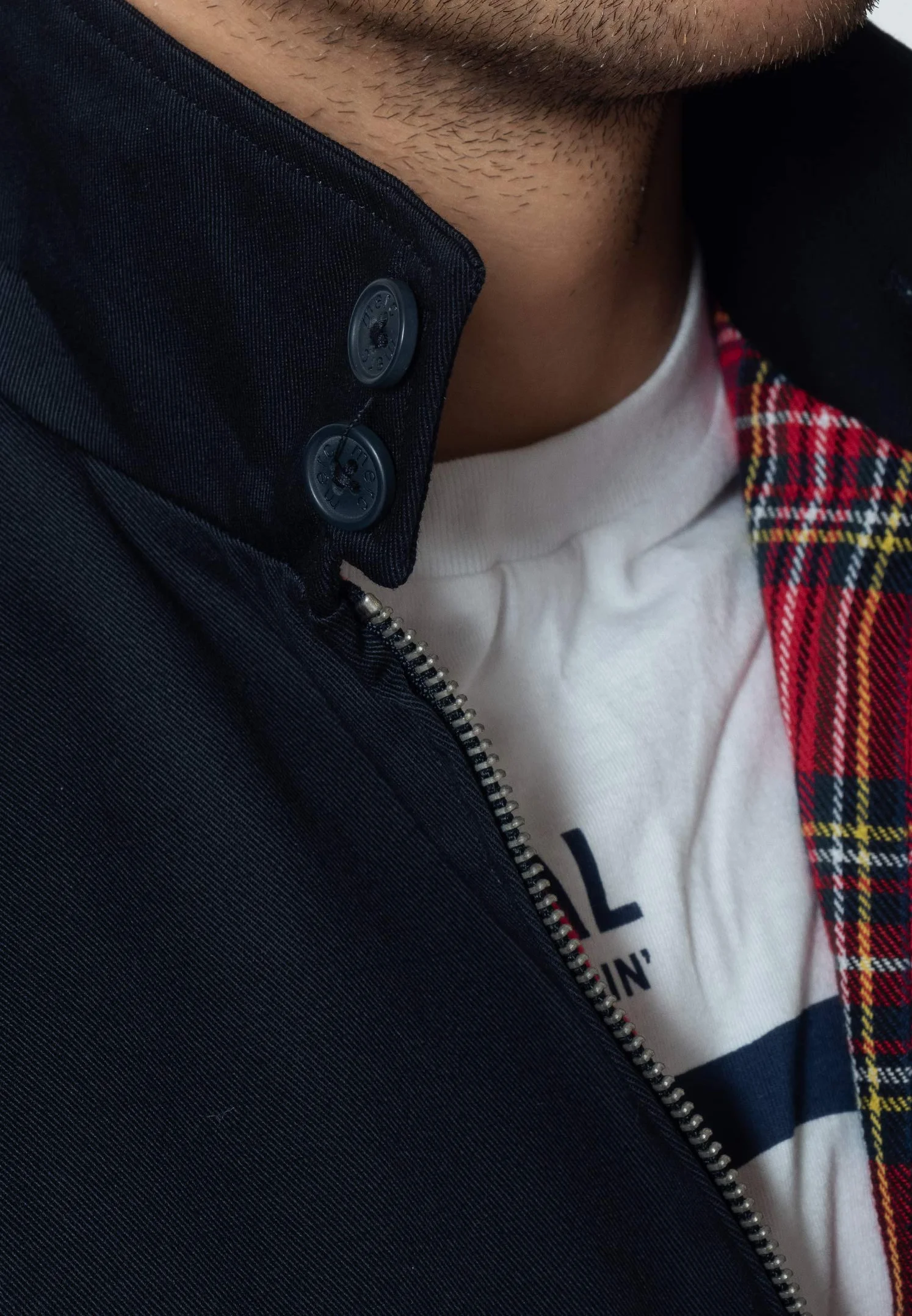 Merc Of London Harrington Kurtka Męska, Granatowy, M