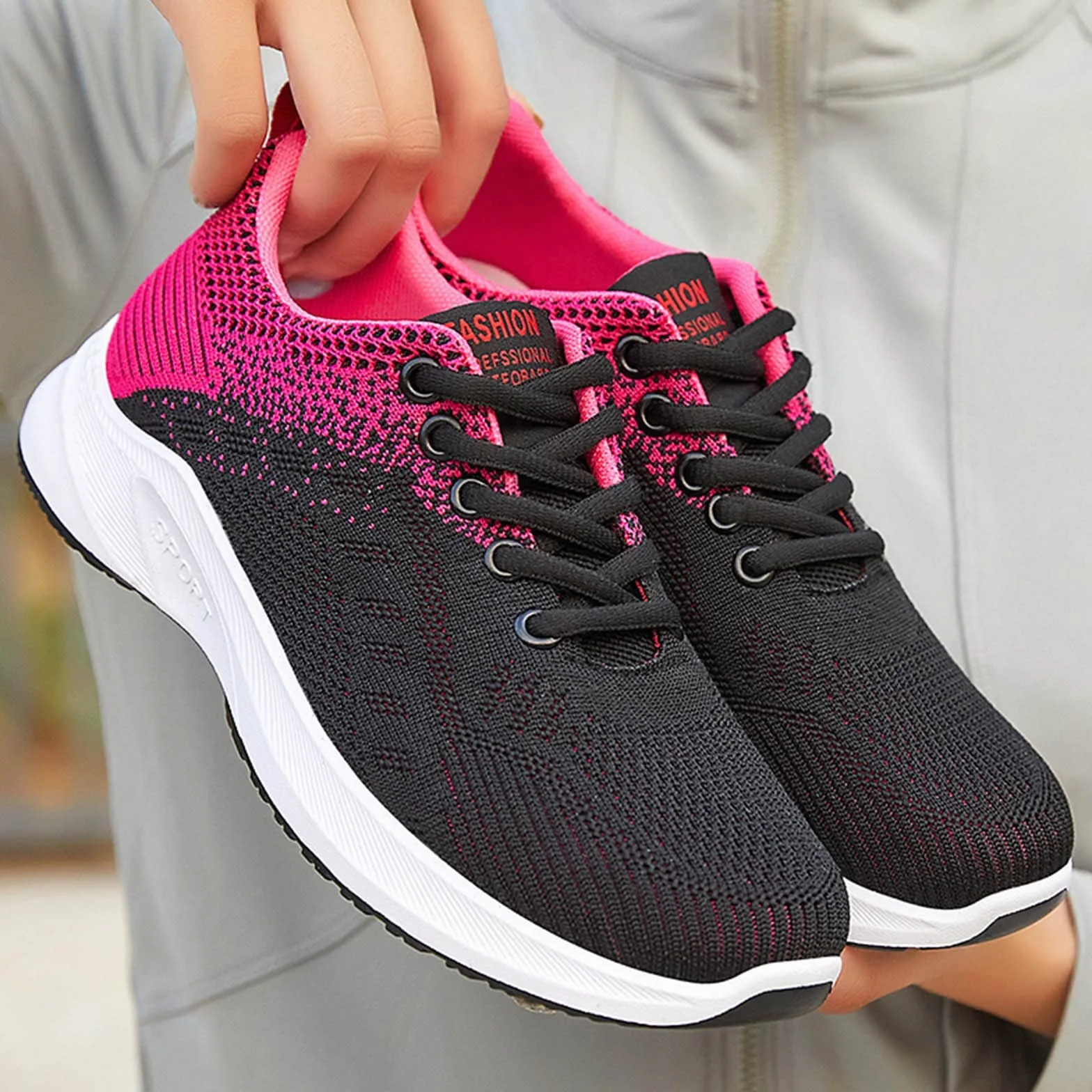 Sneakersy damskie buty rekreacyjne, buty do biegania po ulicy, trampki, buty fitness, antypoślizgowe, lekkie, oddychające, buty rekreacyjne, buty do tenisa, buty do biegania, do biegania
