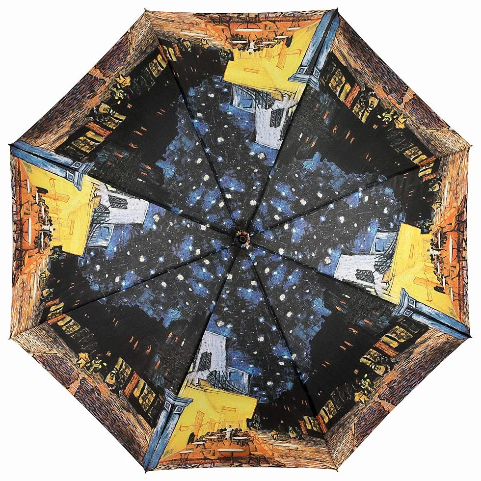 VON LILIENFELD Parasol automatyczny Vincent van Gogh nocna kawiarnia mężczyźni kobiety motyw