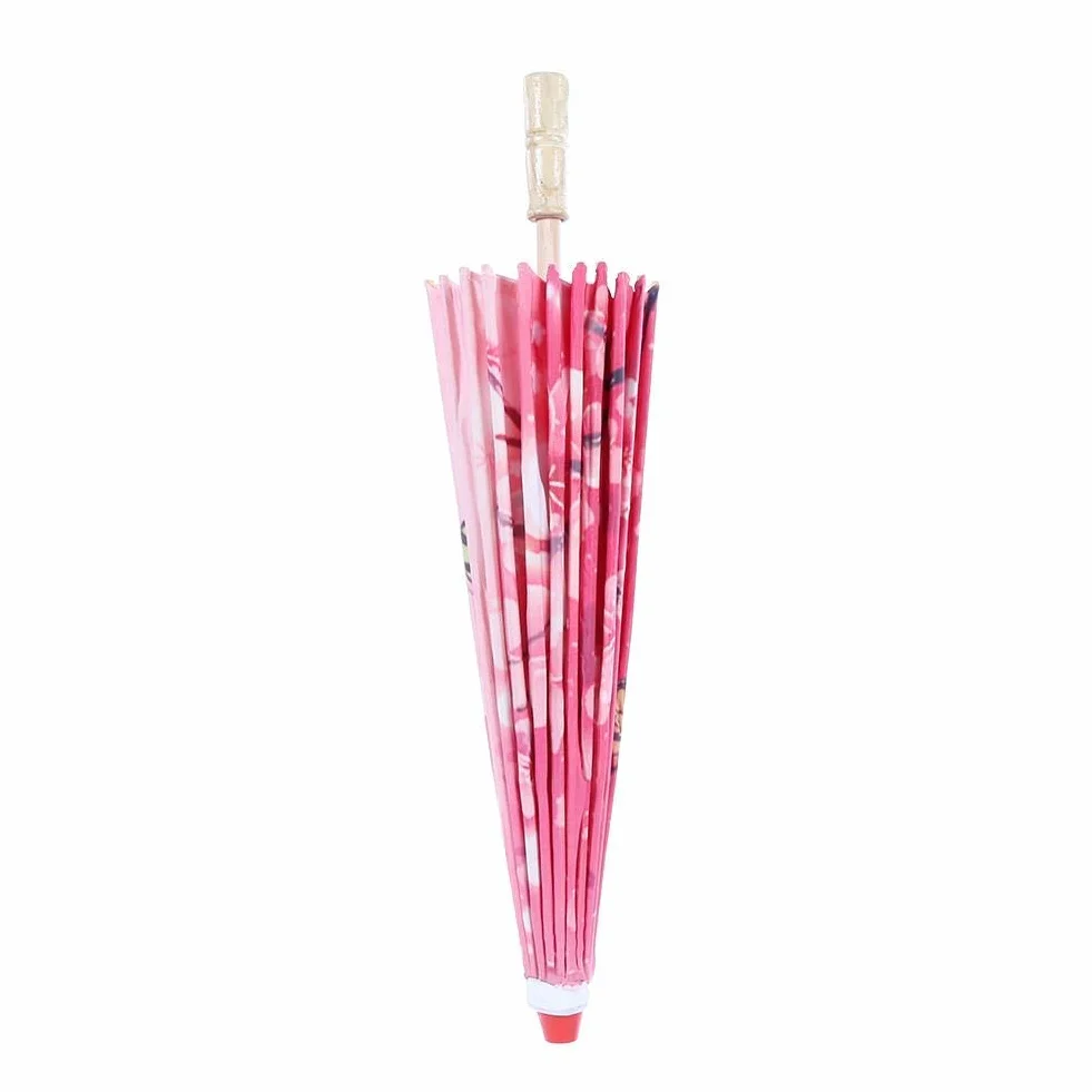 Olejowany papierowy parasol damski ręcznie robiony olejowany papierowy parasol wiatroodporny chiński klasyczny parasol taneczny (różowy)