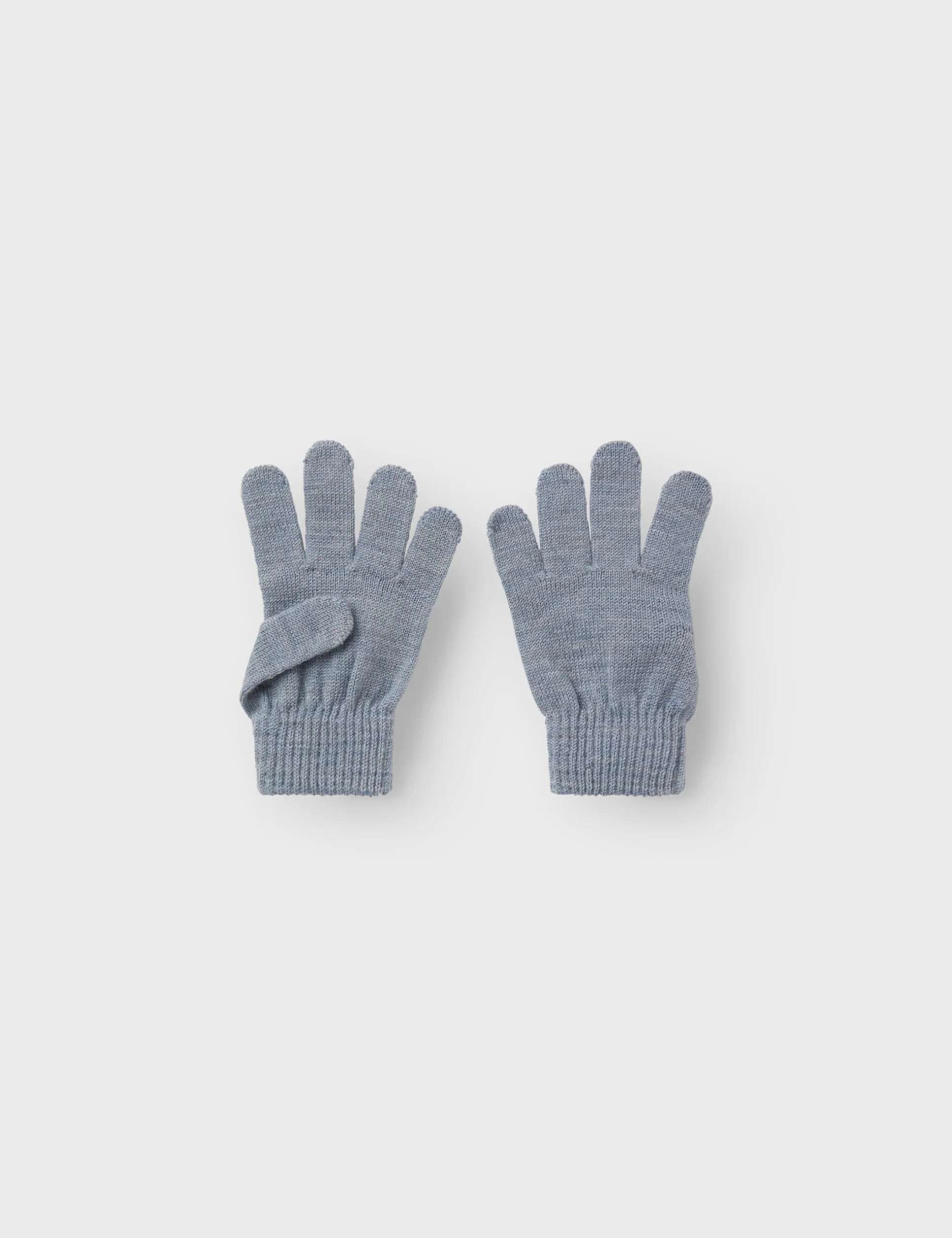 NAME IT Nkmwholla rękawice chłopięce Wool Gloves, szary, 7
