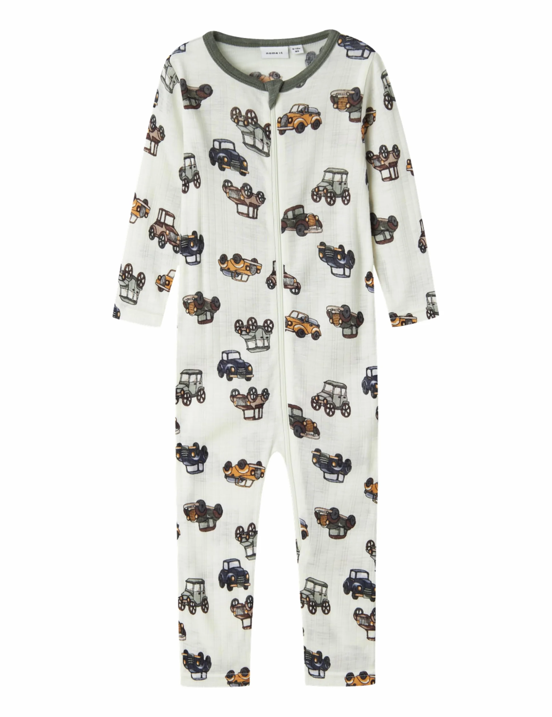 NAME IT Śpiochy Niemowlęta - chłopcy Nbmwang Wool Needle Nightsuit Noos