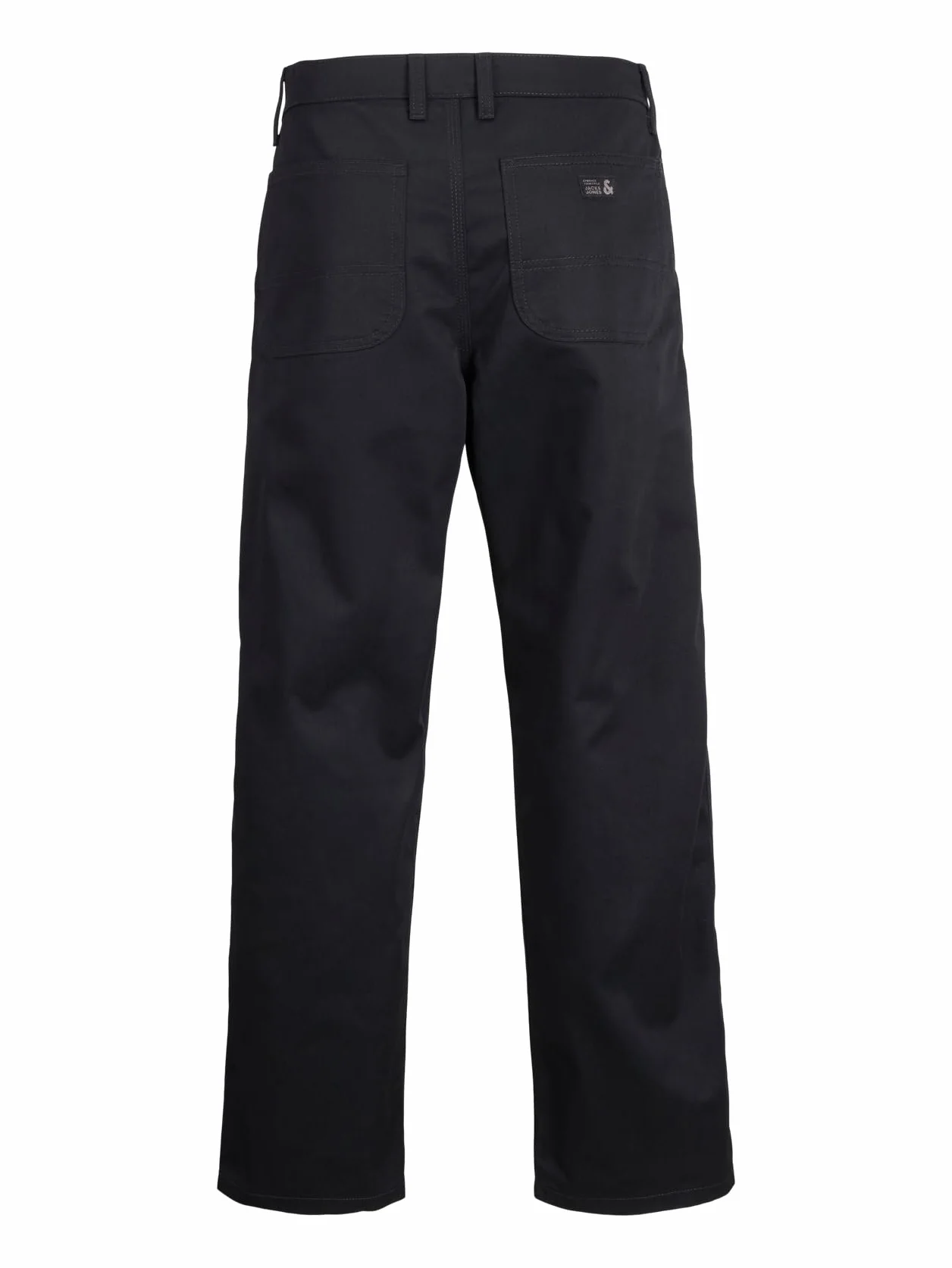 JACK&JONES JUNIOR Jpstalex Clean Jjworker Pants Noos Jnr spodnie chłopięce, Czarny/szczegóły: szwy W. Dtm, 152