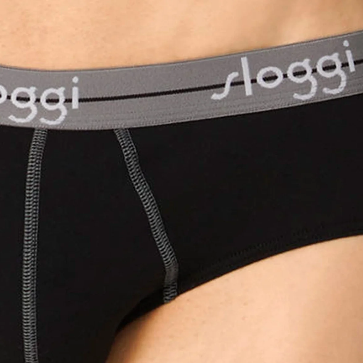 Sloggi Męskie slipy (2 sztuki), Połączenie szarej kombinacji., M