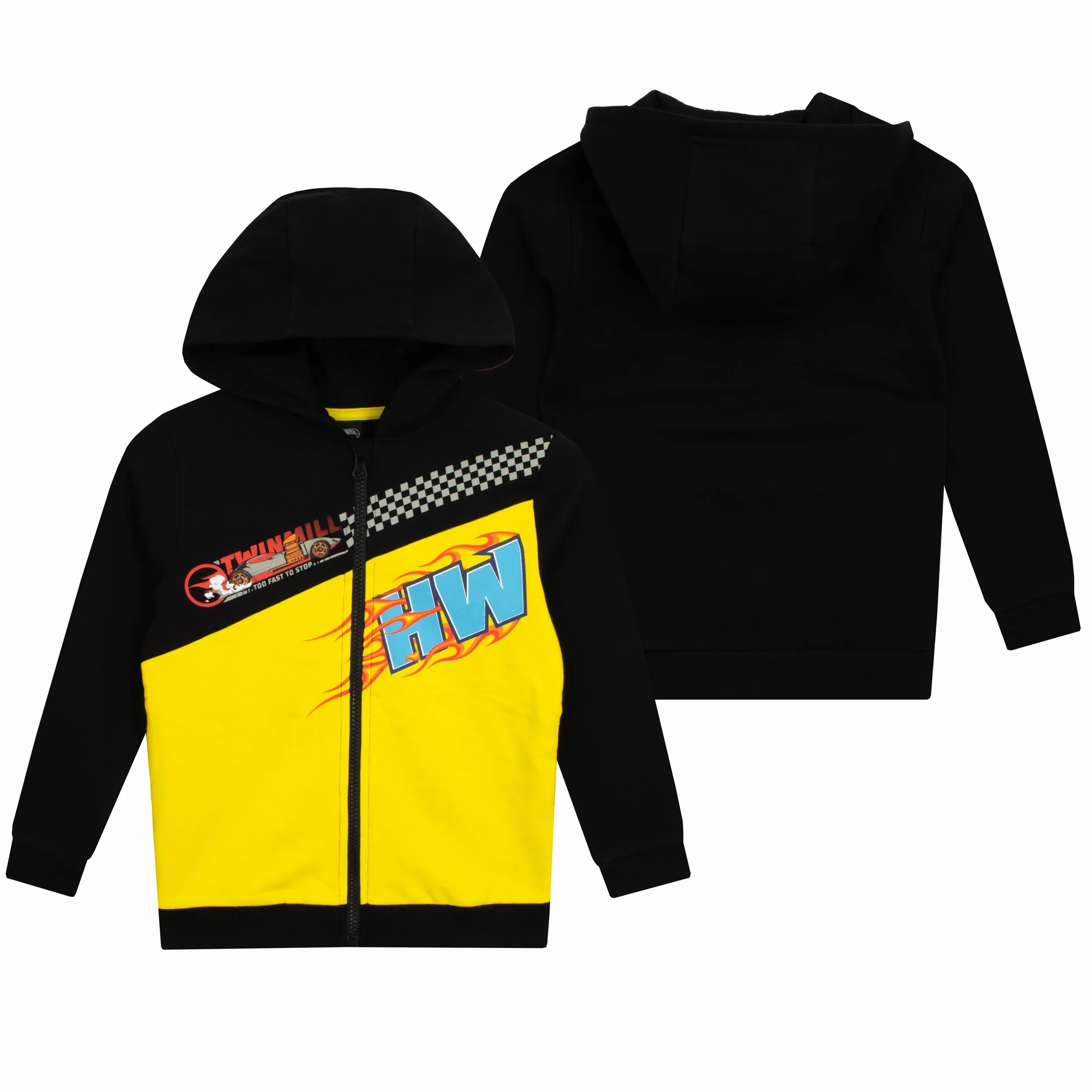 Hot Wheels Bluza Chłopięca | Bluza z Zamkiem Błyskawicznym z Samochodem Wyścigowym dla Chłopców | Bluza Dla Dzieci z 100% Bawełny