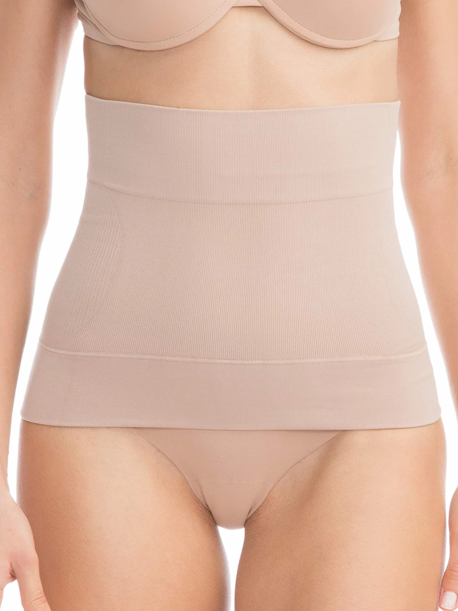 FarmaCell BodyShaper 605S - Pas modelujący i wyszczuplający talię z 4 fiszbinami przeciw rolowaniu się, niewidoczny pod ubraniami