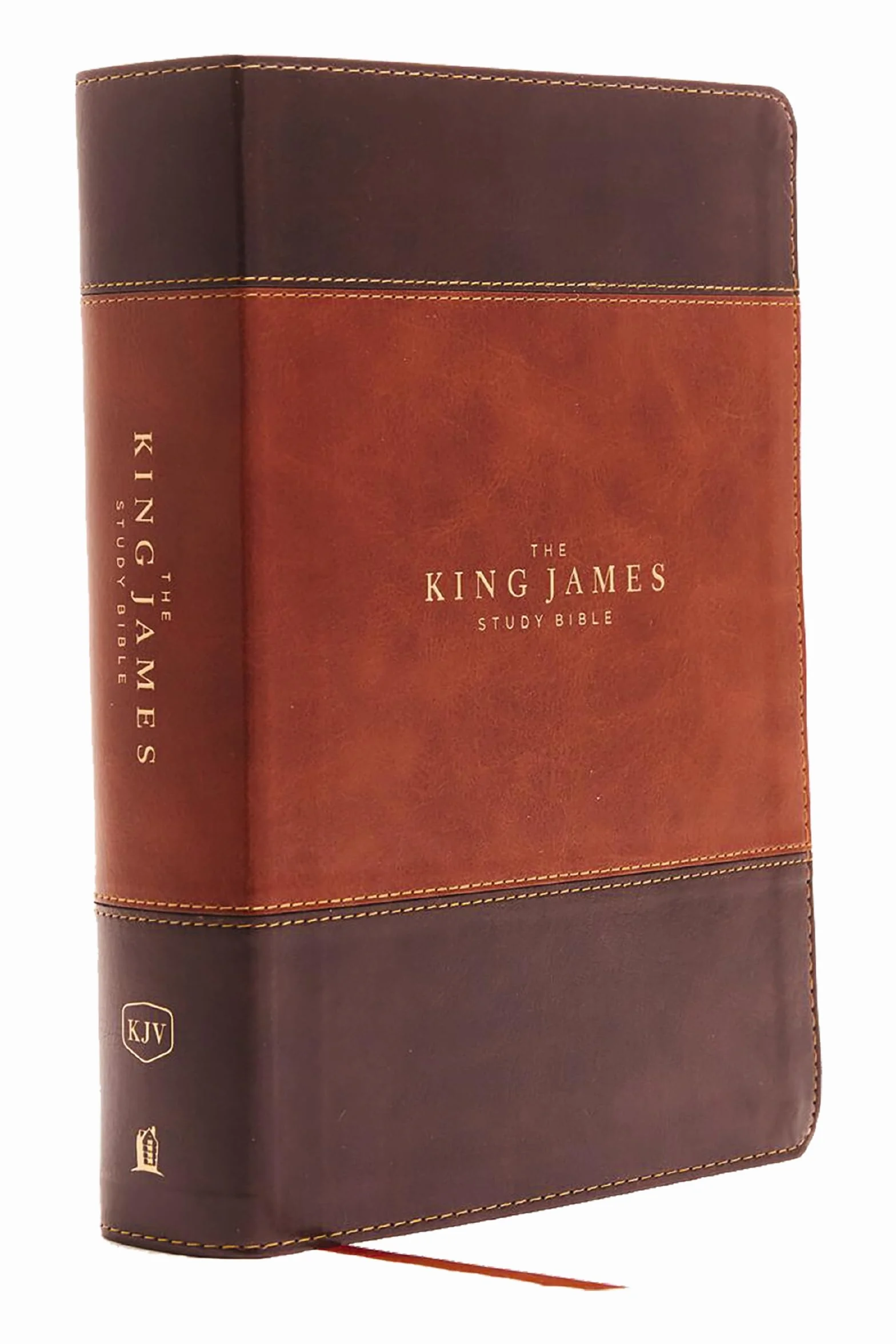 The King James Study Bible, Imitation Leather, Brown, Full-Color Edition: Holy Bible, King James Version – Great for Father's Day