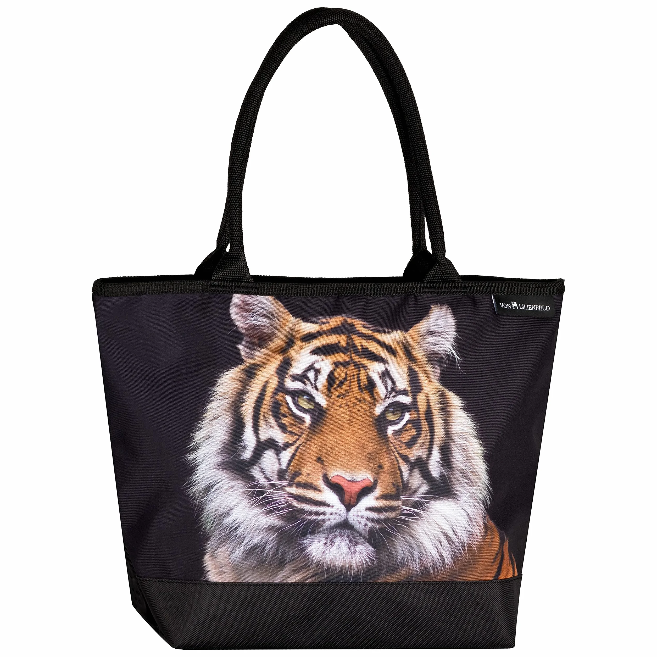 VON LILIENFELD Torebka damska tygrys Motif Shopper Wymiary L42 x H30 x D15 cm Torba plażowa Torba z uchwytem Biuro
