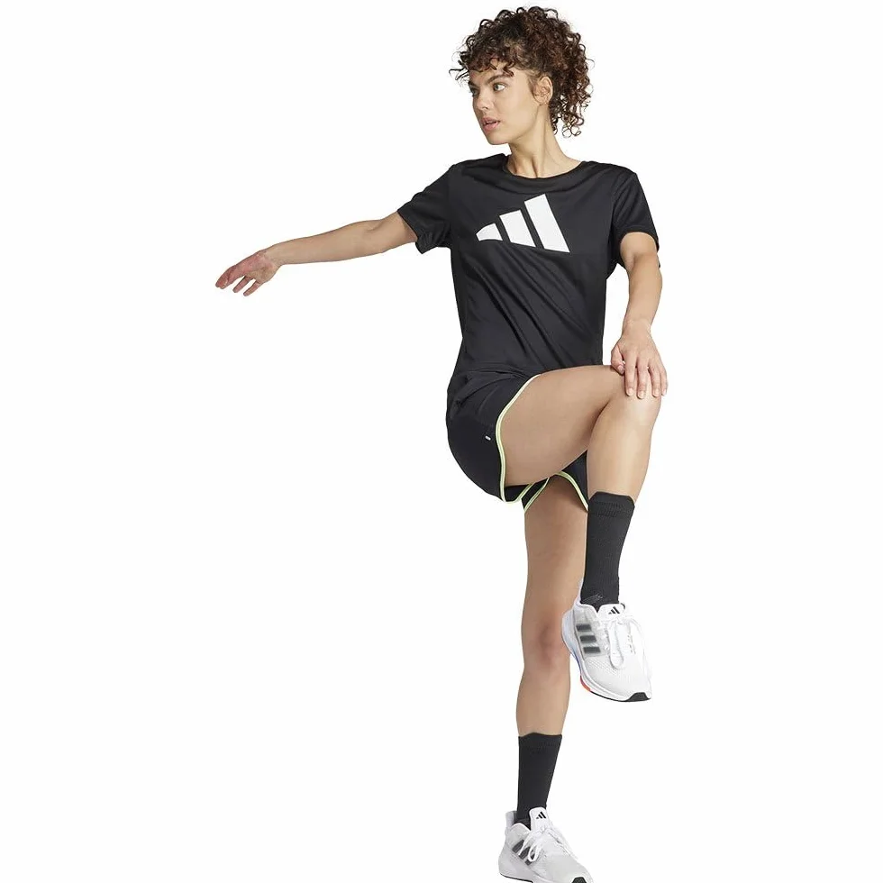 adidas Damskie szorty Run It, XL, 3 cale czarne, Czarny, XL