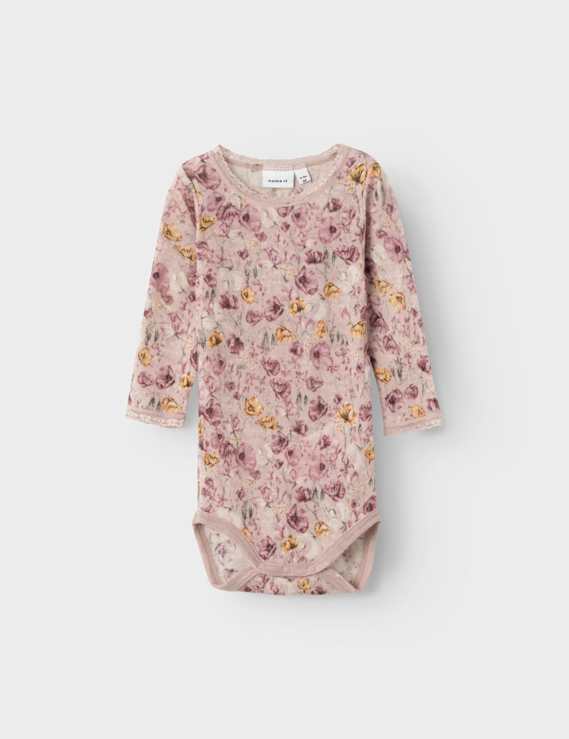 NAME IT Body niemowlęce Niemowlęta - dziewczynki Nbfwang Wool Needle Ls Body Noos Xxiii