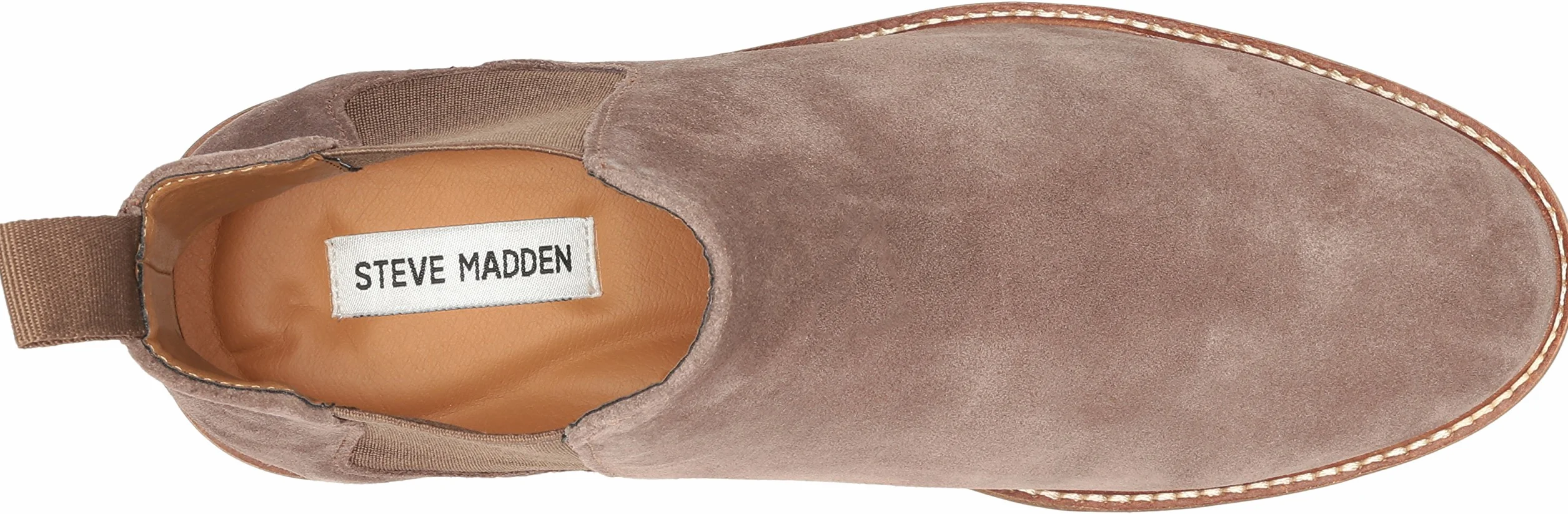 Steve Madden Męskie buty Highline Chelsea, Szarobrązowy zamsz - 44 EU