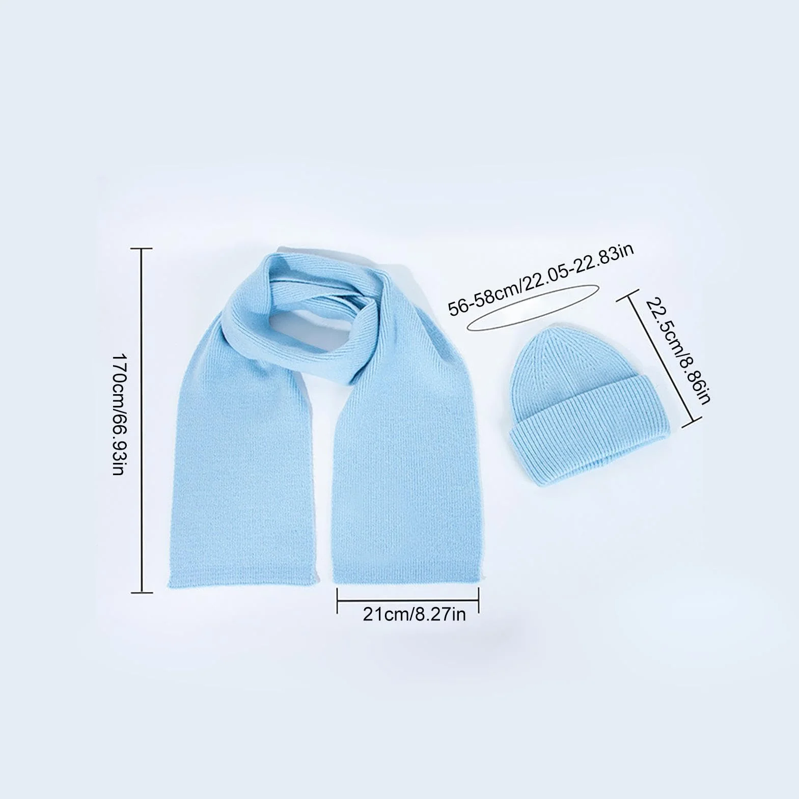 Zestaw czapek i szalików, zimowe ciepłe szaliki dla kobiet, przenośny zestaw szalików, wielofunkcyjne czapki typu beanie do noszenia na co dzień, kemping