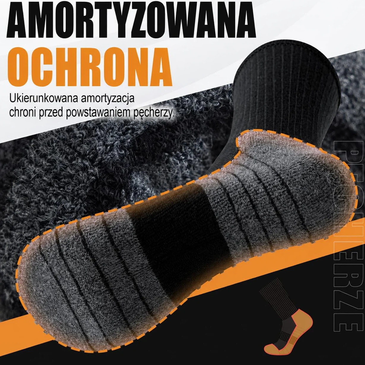 Niorasen Skarpety Męskie Damskie 35-38, 43-46, 39-42, 47-50, 6 Par Zimowe Oddychające Bawełniane Skarpety Turystyczne, Sportowe, Trekkingowe, Ciepłe Wyściełane Skarpety Do Biegania I Tenisa