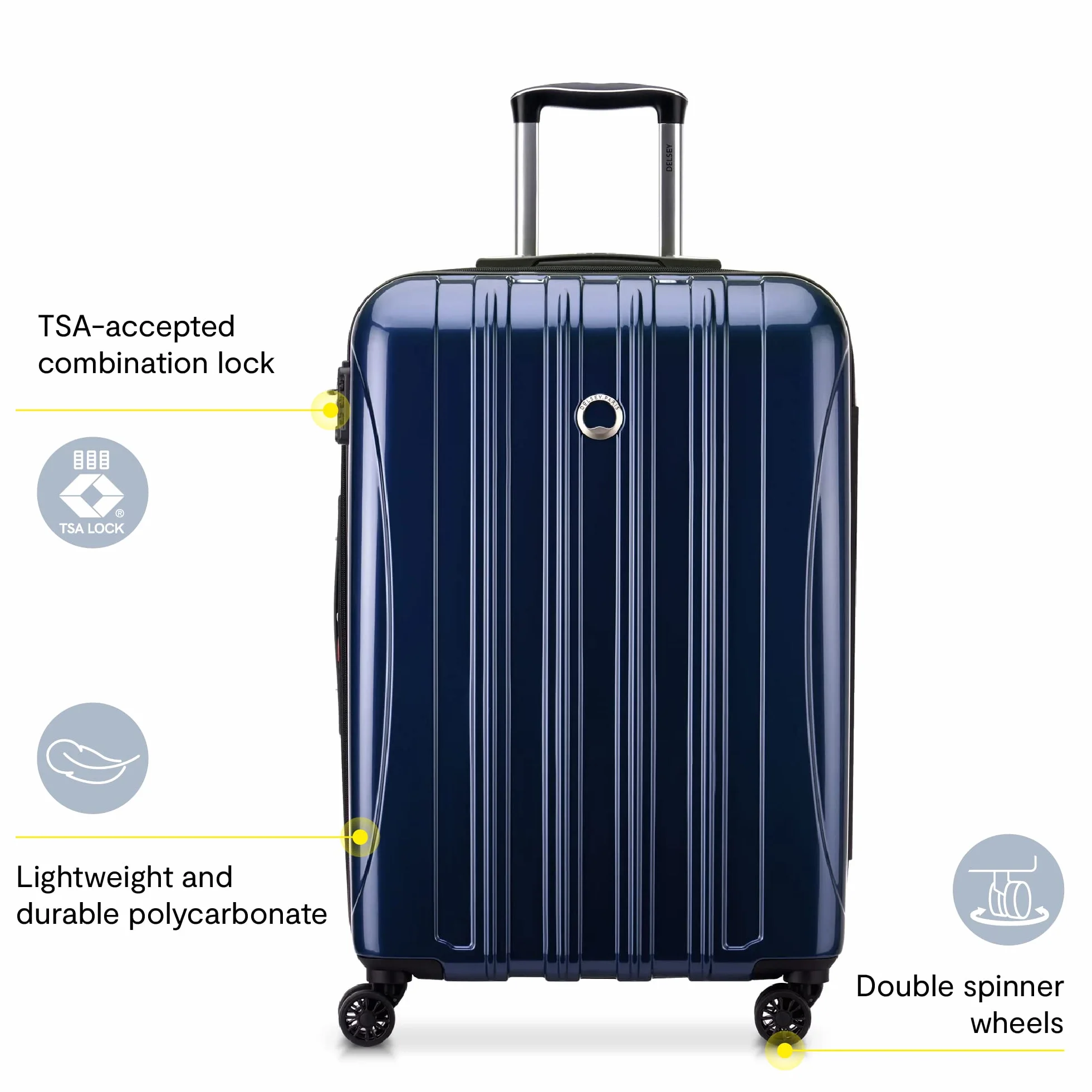 Delsey Paris Helium Aero Walizka twarda z funkcją, kółka obrotowe, Cegłowa Czerwień, 2-Piece Set (19/29), Zabawna koszulka z napisem 'Got Win'