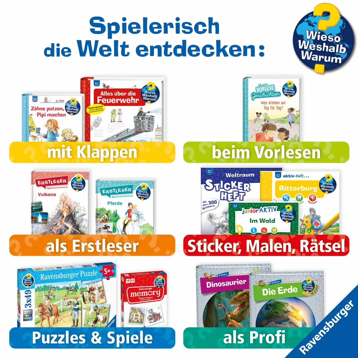 Wieso? Weshalb? Warum? Stickerheft: Fahrzeuge auf der Baustelle