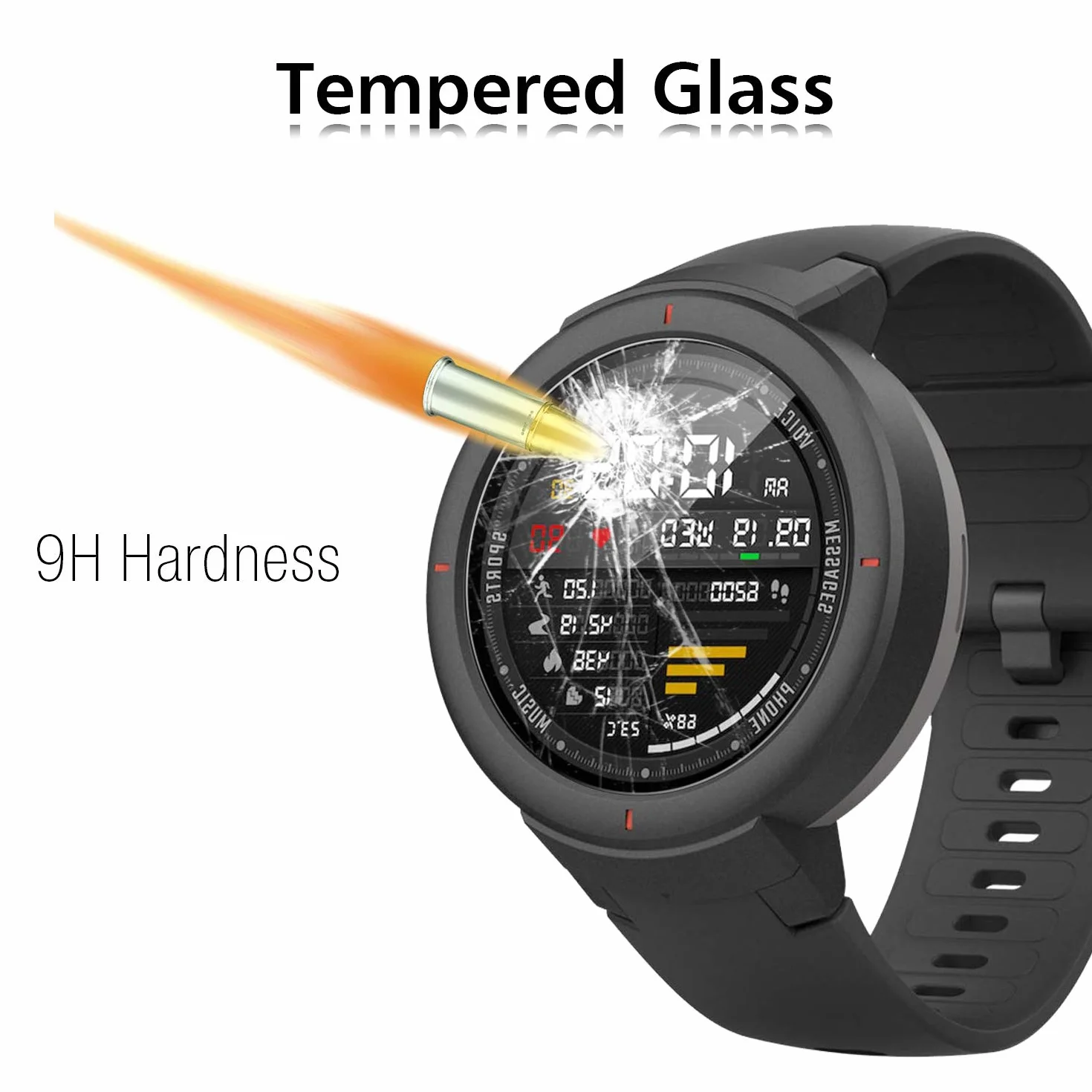 VGUARD 4-częściowa folia ochronna na ekran do zegarka Huawei Watch GT/GT Active/Garmin Swim 2/Garmin Forerunner 45 Plus/Amazfit Verge/Verge Lite/Amazfit T-Rex/TicWatch Pro/Fossil Gen 6 42 mm