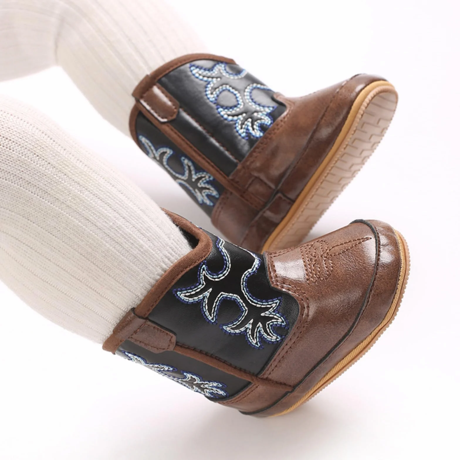 Buty i buciki dla niemowląt Chłopiec Dziewczynka Buty kowbojskie PU Skórzane Buty Buty Dziecięce