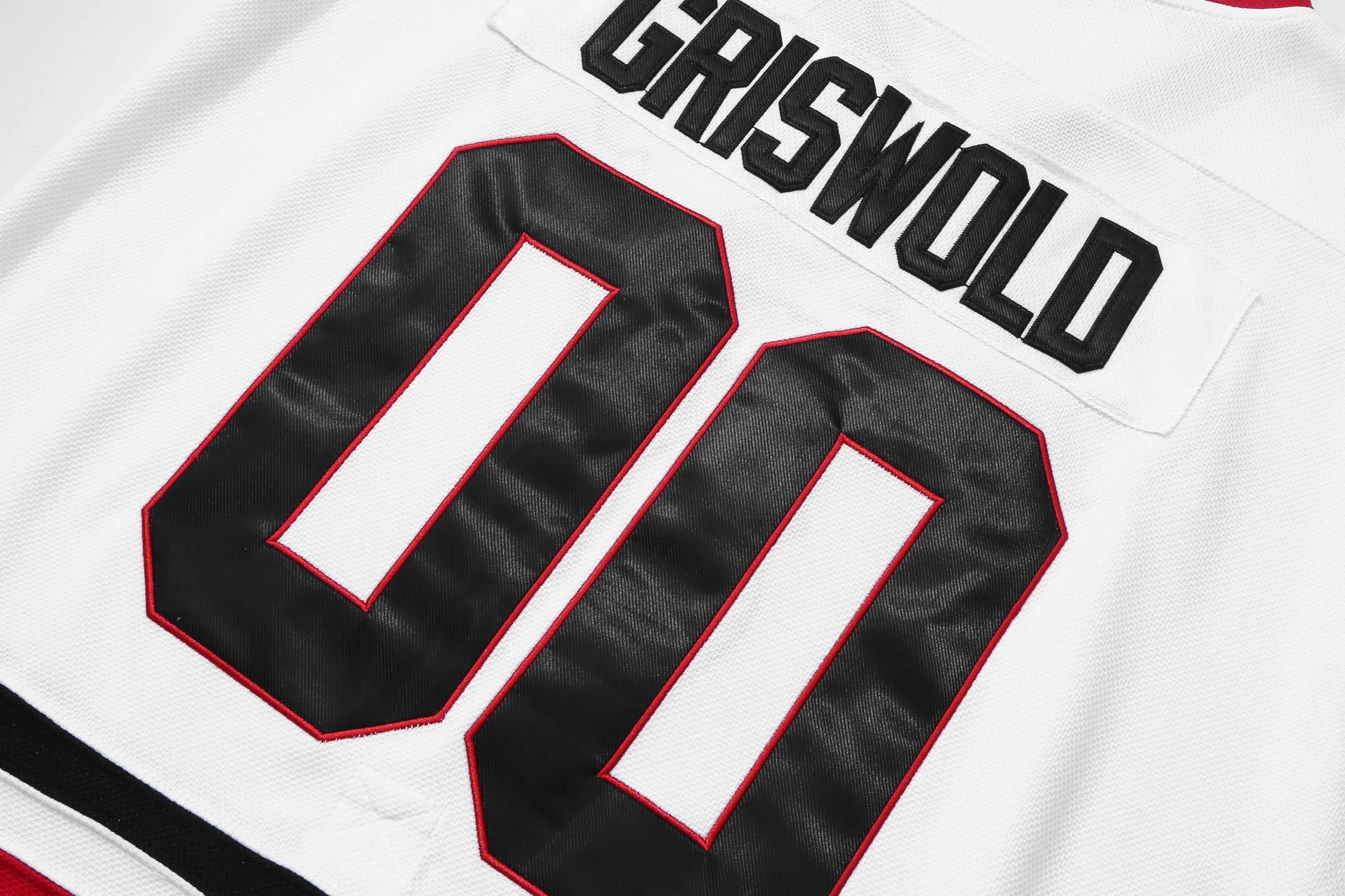 podafu Griswold #00 Movie Hockey Jerseys Szyte litery i cyfry S-5XL, 00#biały, M