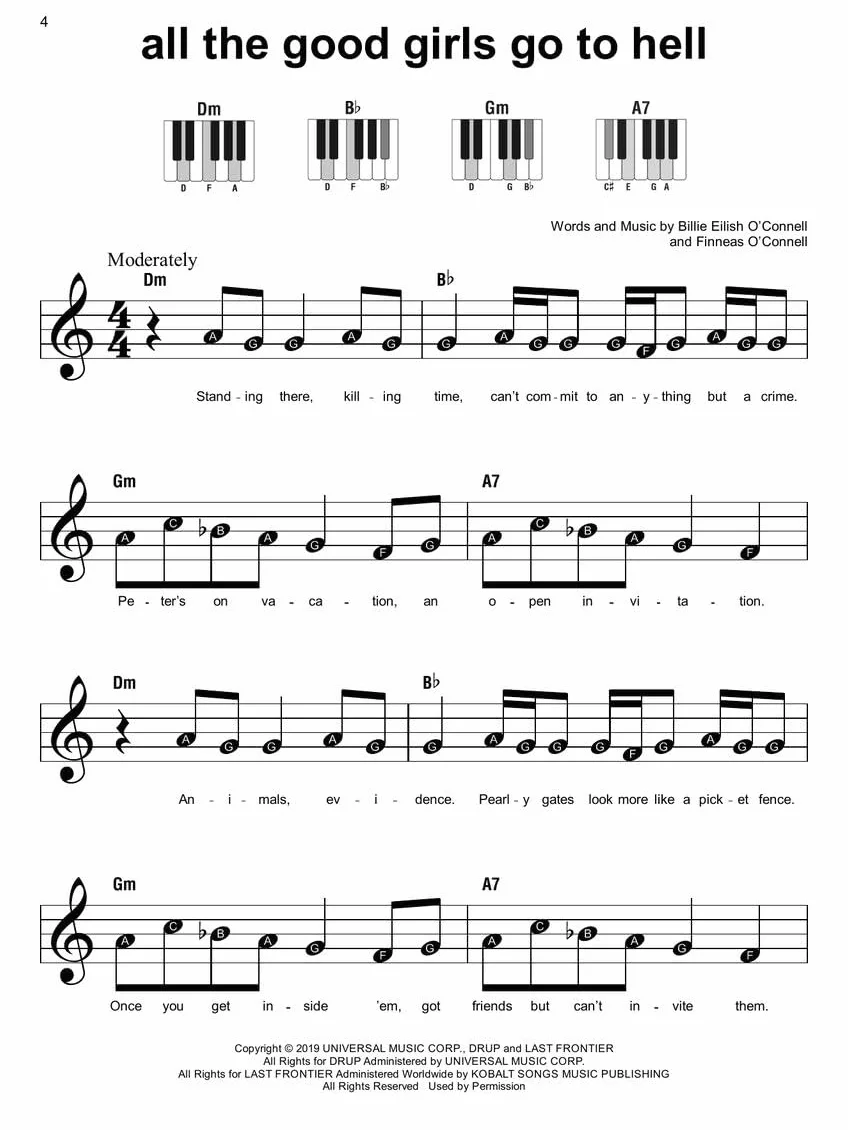 Billie Eilish - Super Easy Songbook
