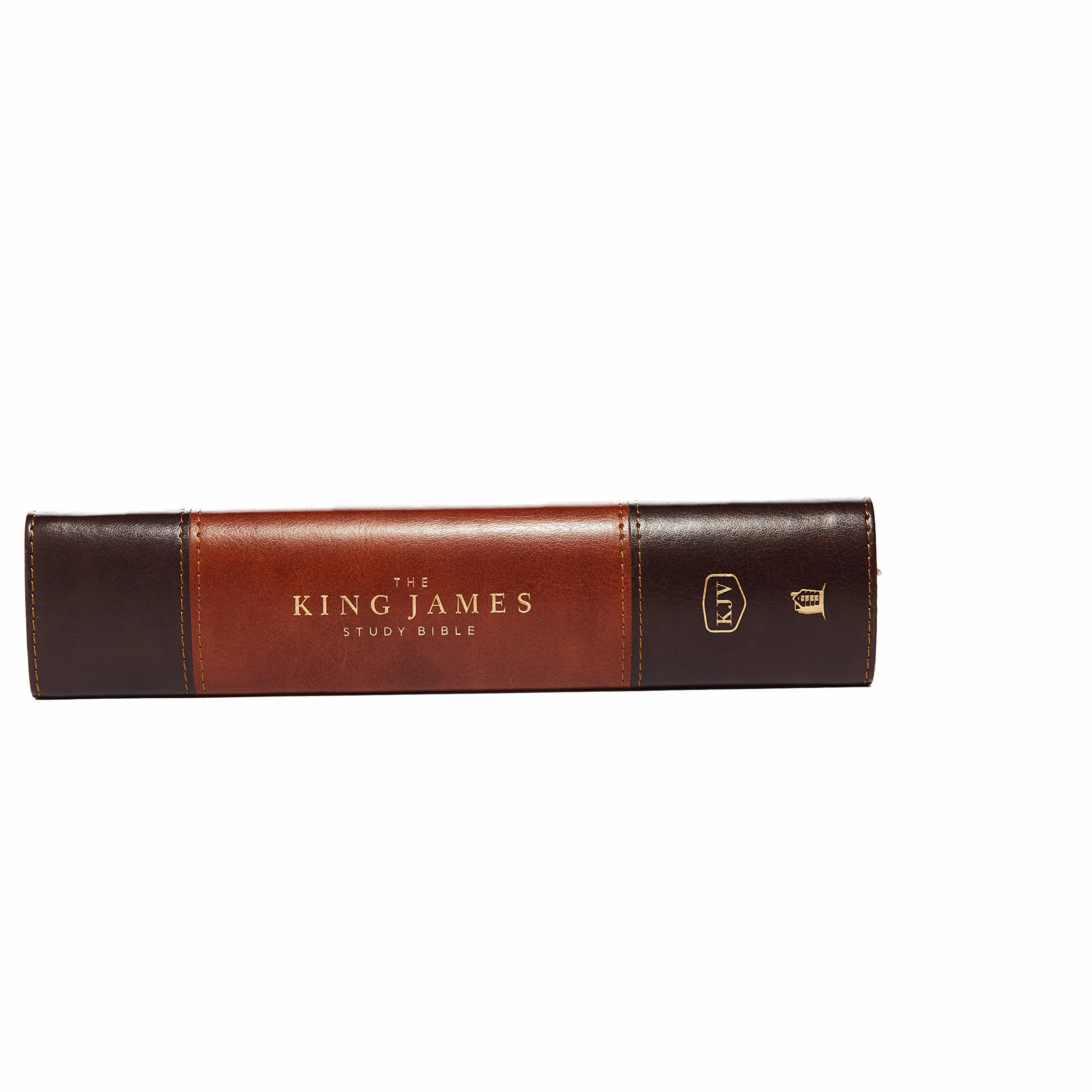 The King James Study Bible, Imitation Leather, Brown, Full-Color Edition: Holy Bible, King James Version – Great for Father's Day