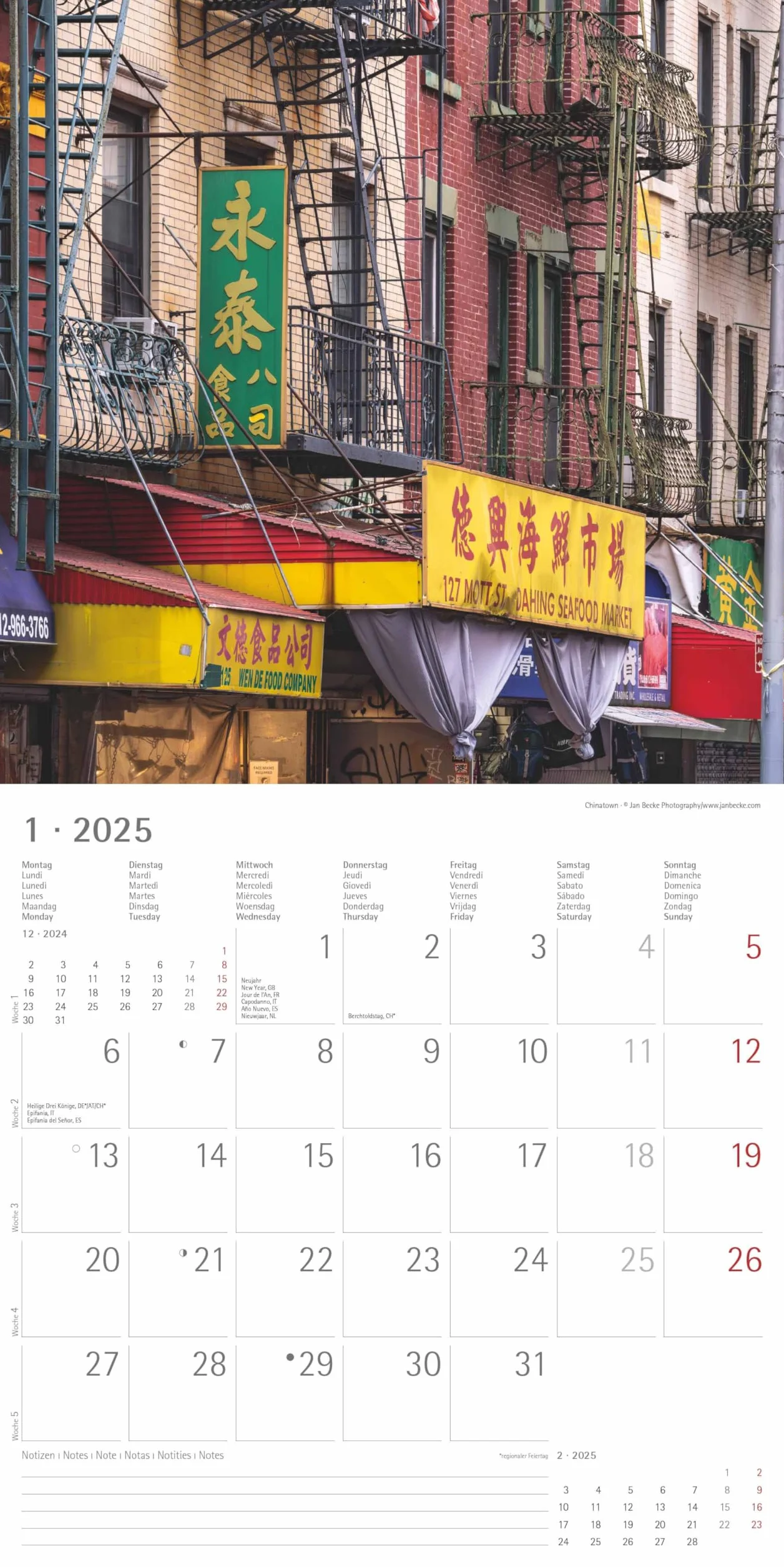 Alpha Edition - New York 2025 Broschürenkalender, 30x30cm, Wandkalender mit Platz für Notizen und Termine, Bilder amerikanischen Metropole, Monatsübersicht und Ferientermine DE/AT/CH
