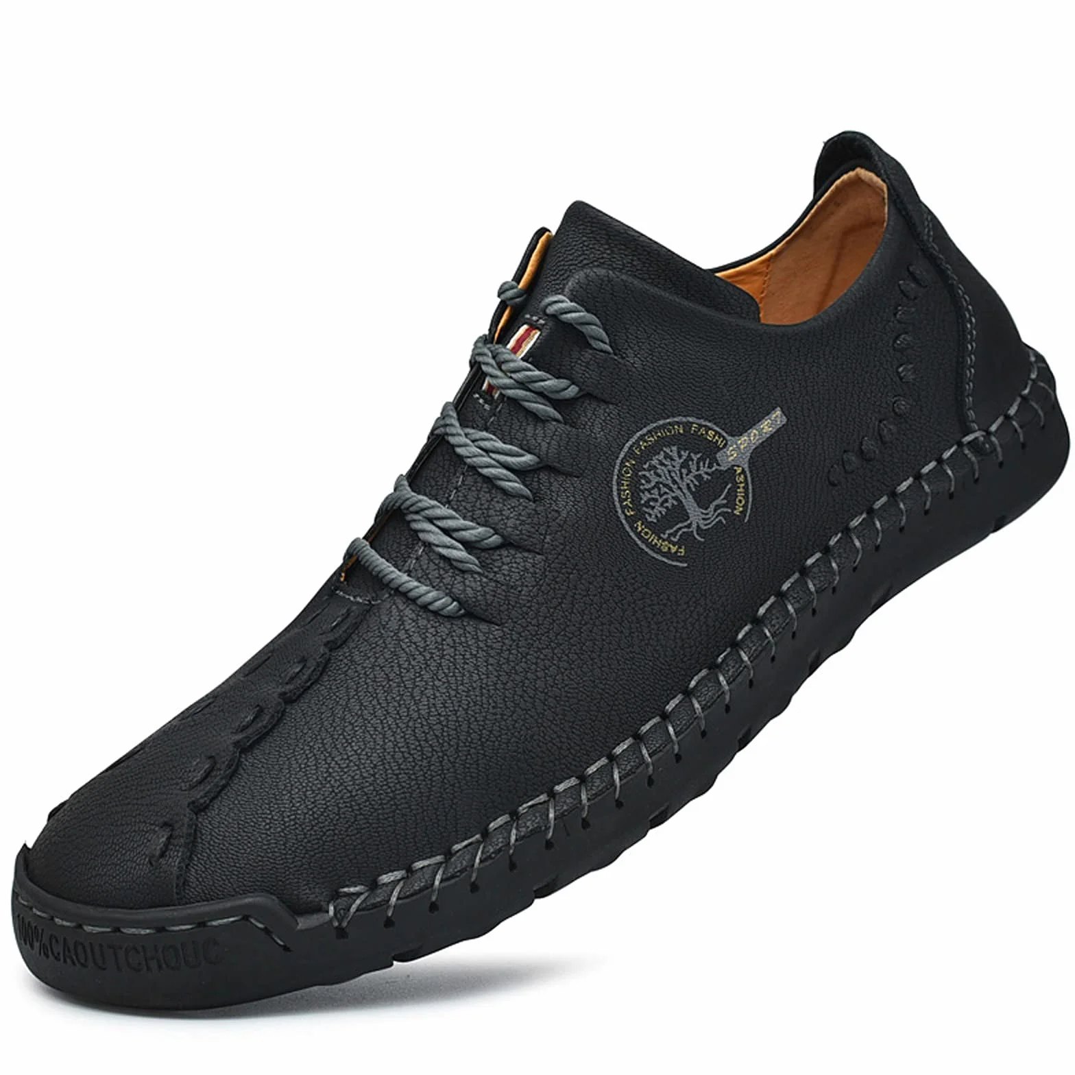 Mokassins męskie buty do jazdy, lekkie, skórzane, wykonane ręcznie, miękkie, płaskie buty do noszenia w czasie wolnym, półbuty