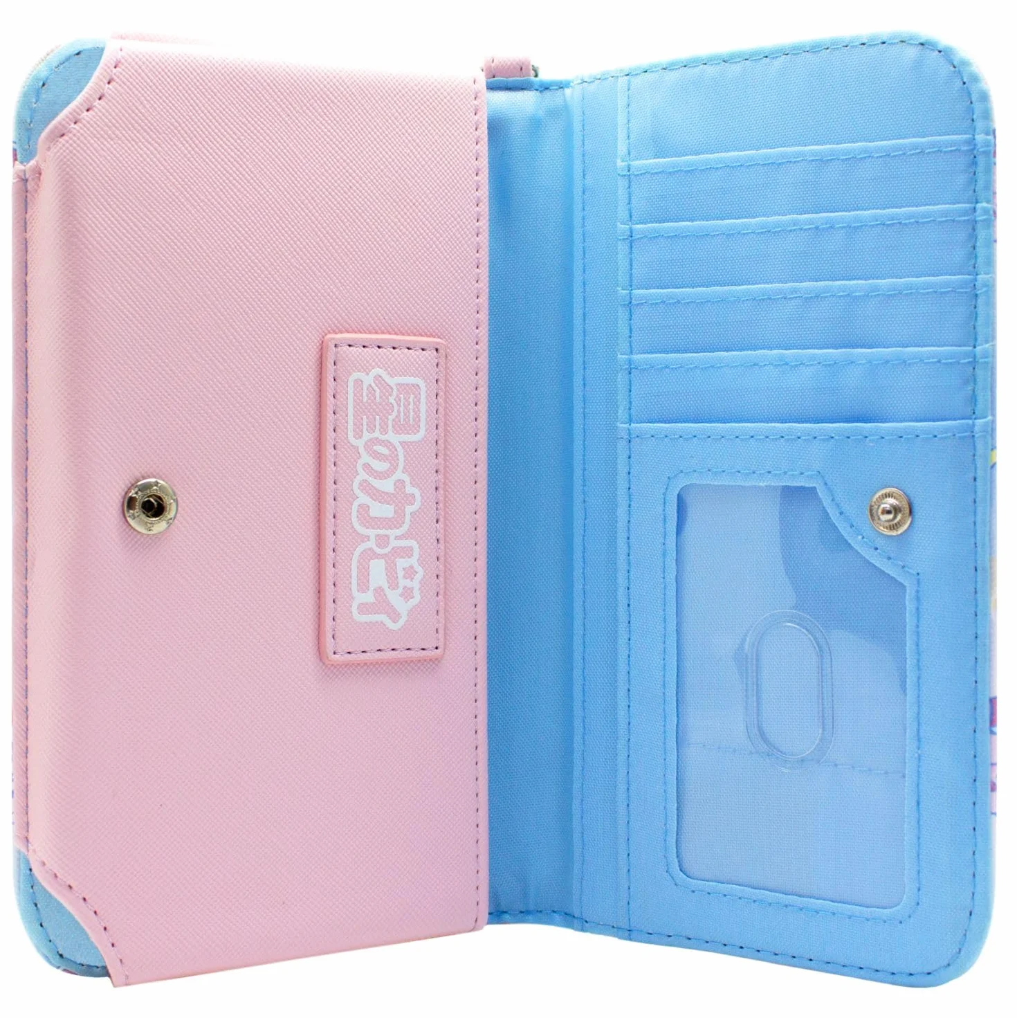 Kirby Parasol Waddle Dee Kraina Snów Portfel/Sakiewka Clutch Kieszonka Na Monety & Uchwyt Na Karty, Różowy