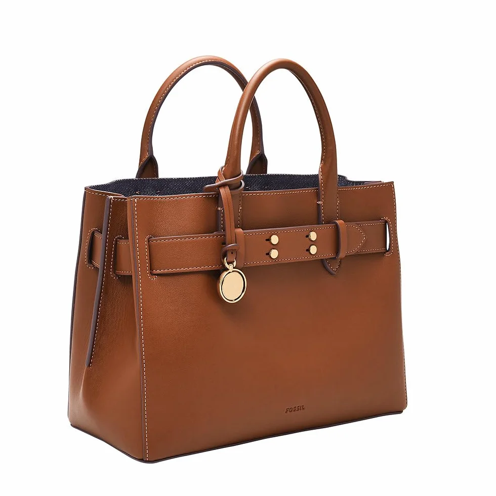 Fossil Damska torba Gilmore brązowa skórzana Satchel ZB1931200