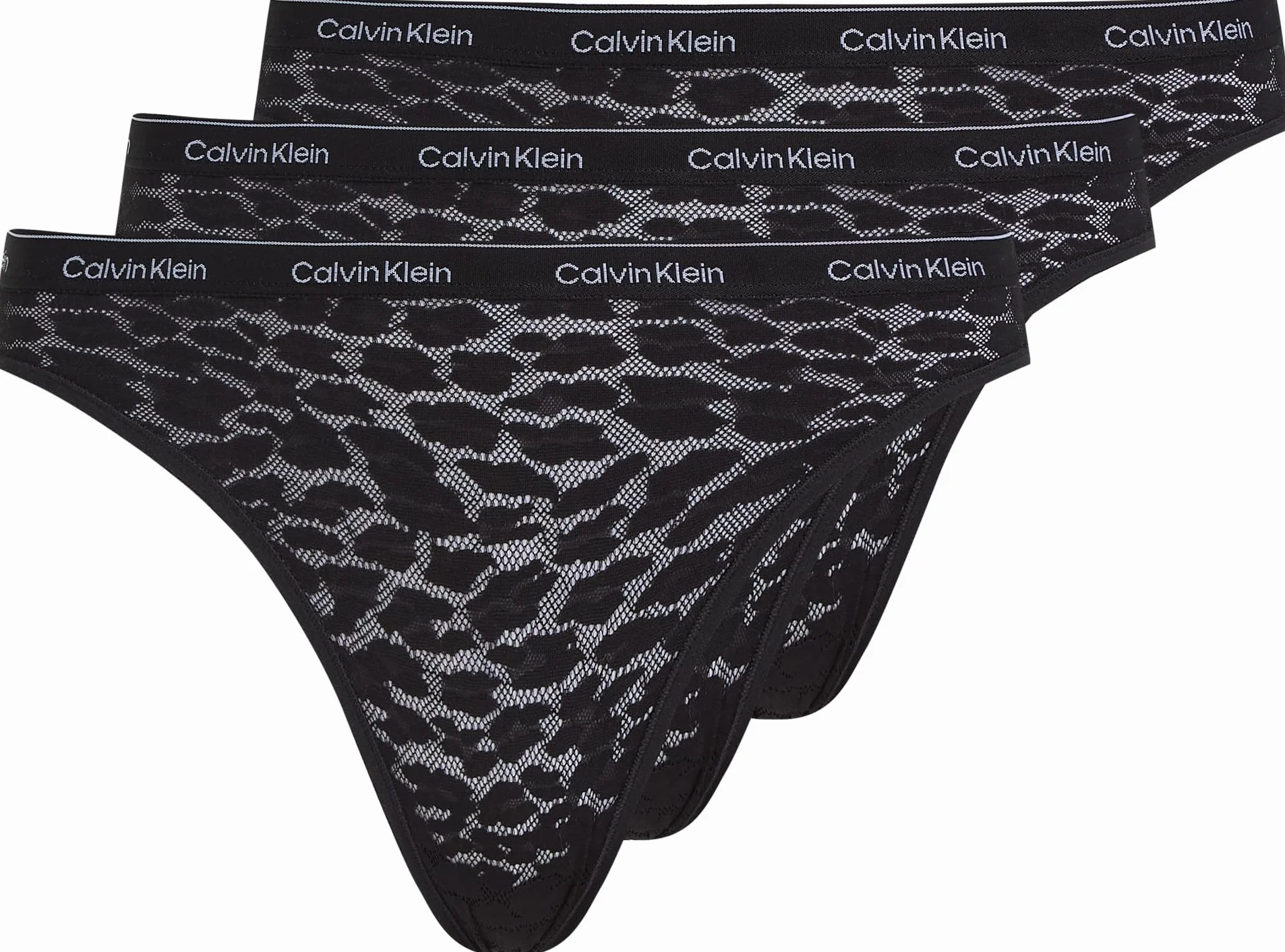 Calvin Klein Majtki bikini damskie, Czarny (czarny/czarny/czarny), M