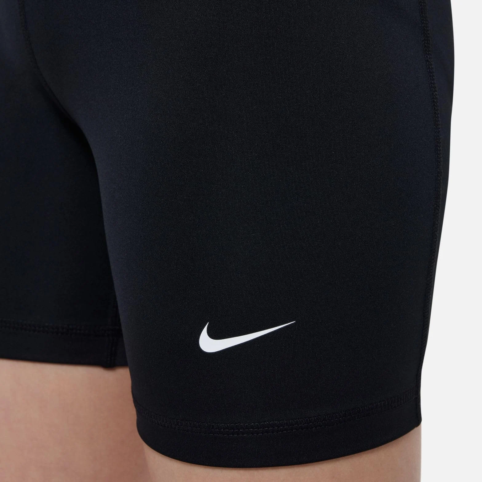 Nike Dziewczęce spodenki G Np Df 5In Szorty, Czarne/Białe, FB1081-010, XL