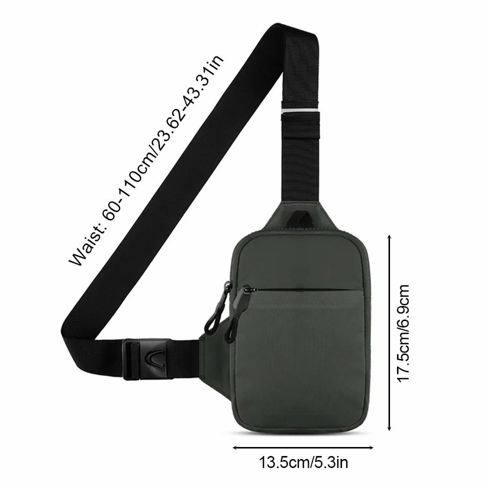 DONGKER Sling Chest Crossbody Bag, wodoszczelna torba na ramię, crossbody, plecak dla mężczyzn i kobiet, do uprawiania sportów na świeżym powietrzu