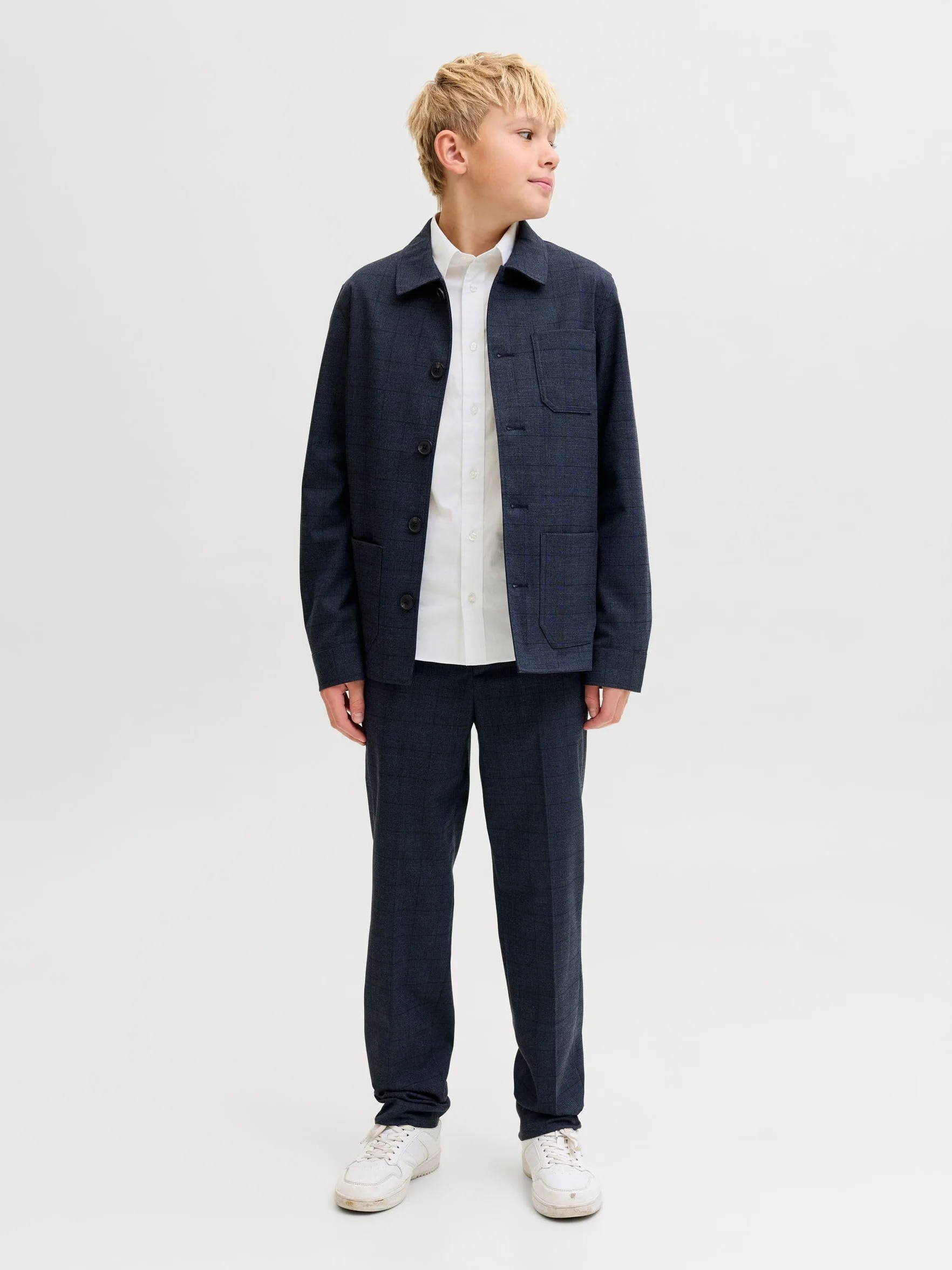 JACK & JONES Dziecięca koszula chłopięca, biały, 140
