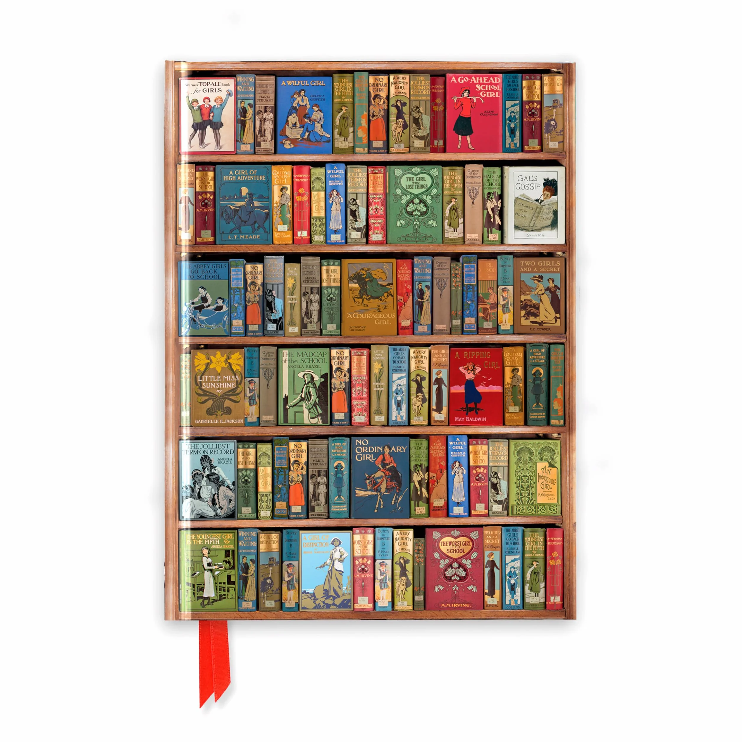 Bodleian Libraries: High Jinks Bookshelves (Foiled Journal): Unser hochwertiges, liniertes Blankbook mit festem, künstlerisch geprägtem Einband und Magnetverschluss