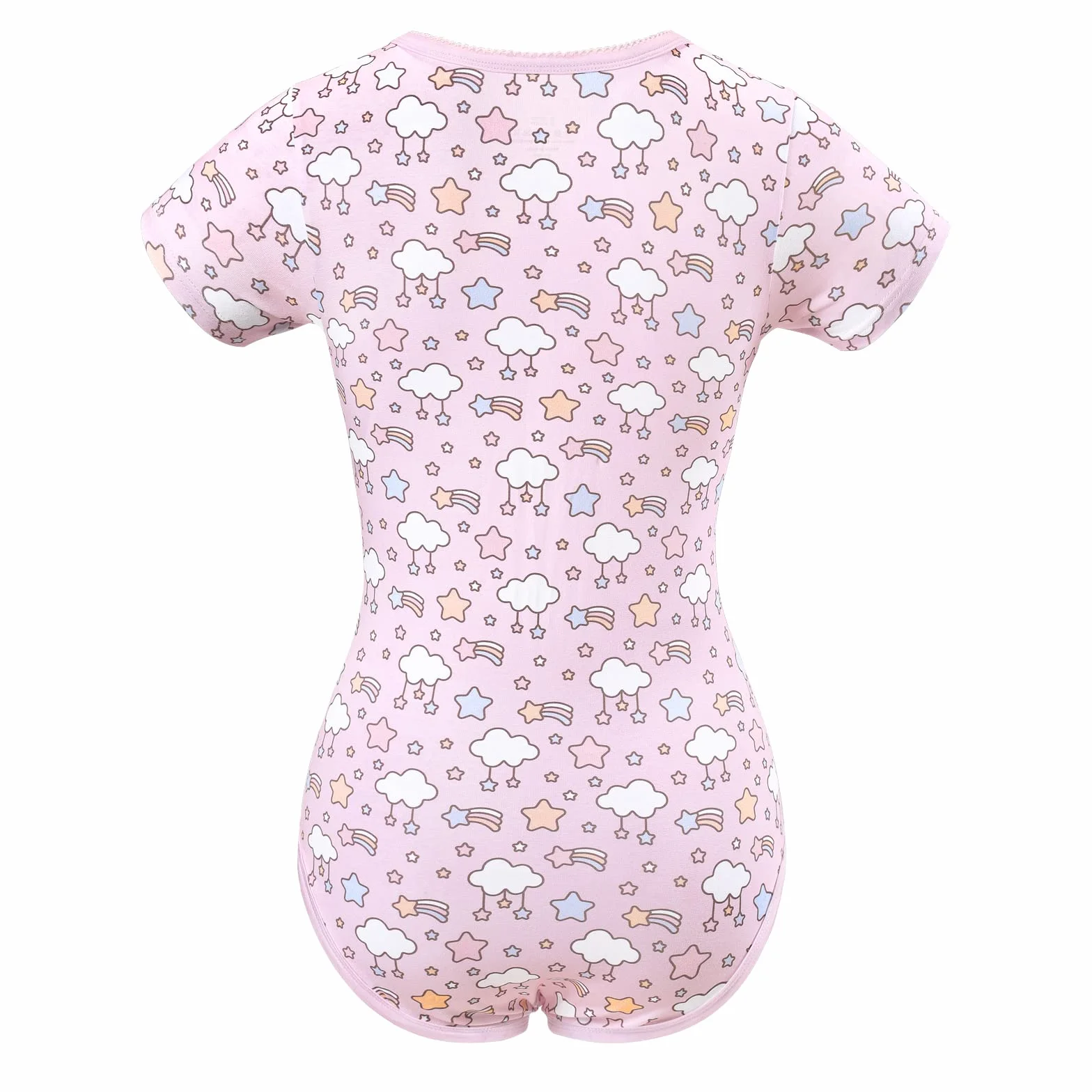 LittleForBig Bawełniany śpioszki Onesie Piżama Bodysuit - Pastelowe Niebo Bodysuit