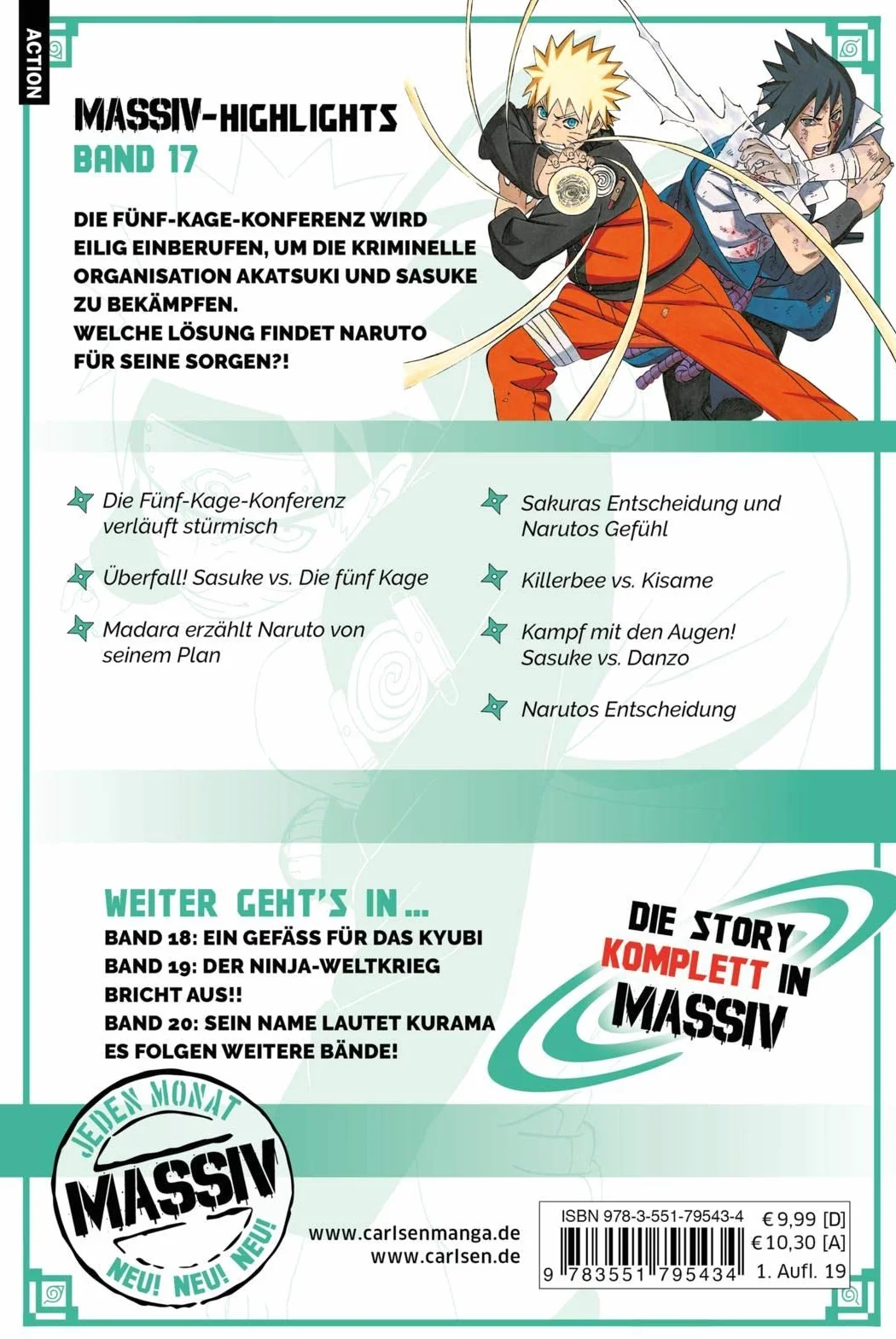 NARUTO Massiv 17: Die Originalserie als umfangreiche Sammelbandausgabe!