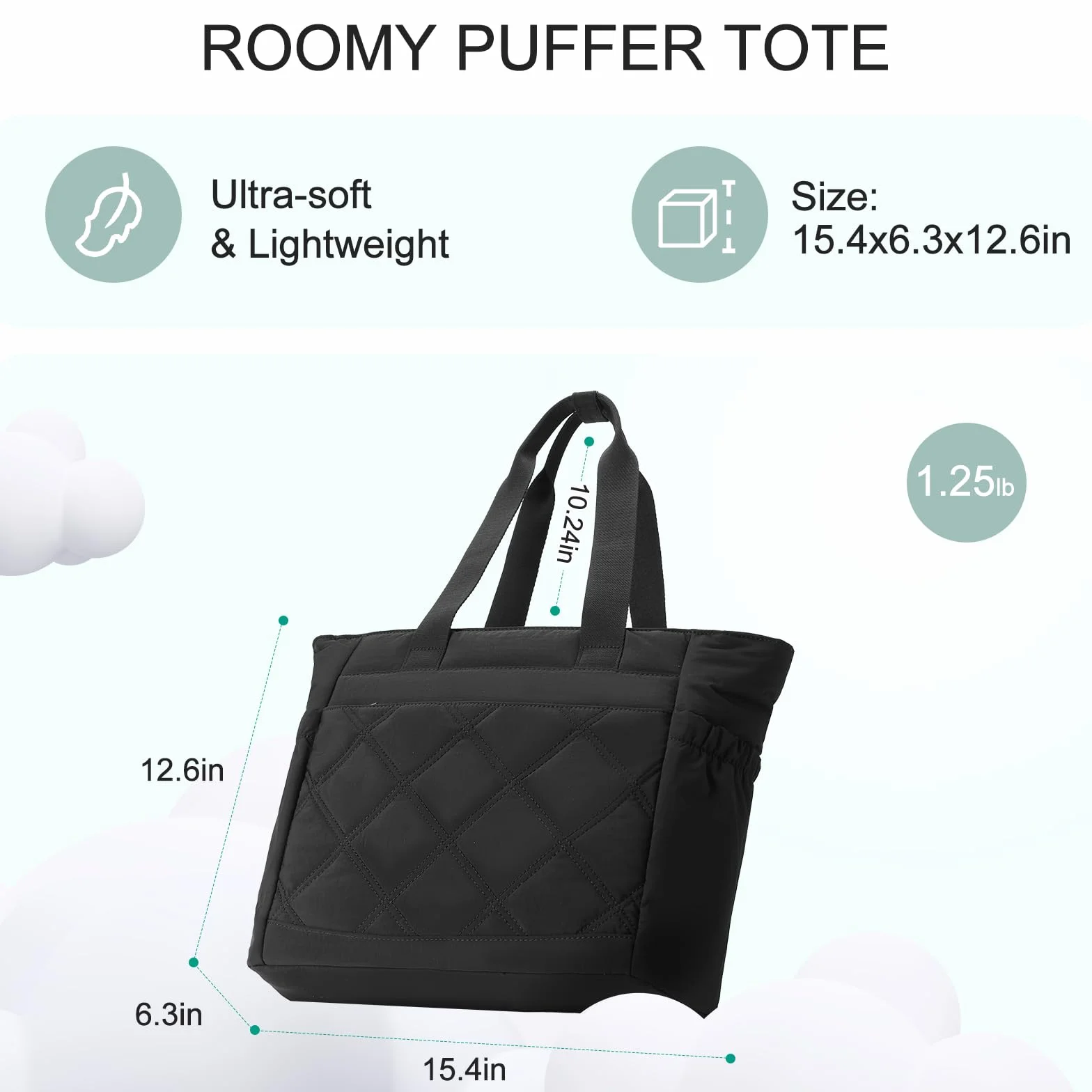 Chase Chic Torebka damska, duża torba na laptopa o przekątnej ekranu 15,6", do pracy, podróży