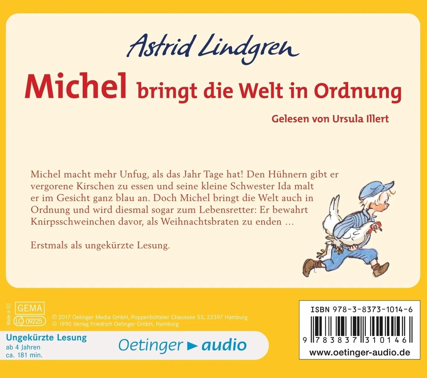 Michel aus Lönneberga 3. Michel bringt die Welt in Ordnung: Ungekürzte Lesung, ca. 200 min.