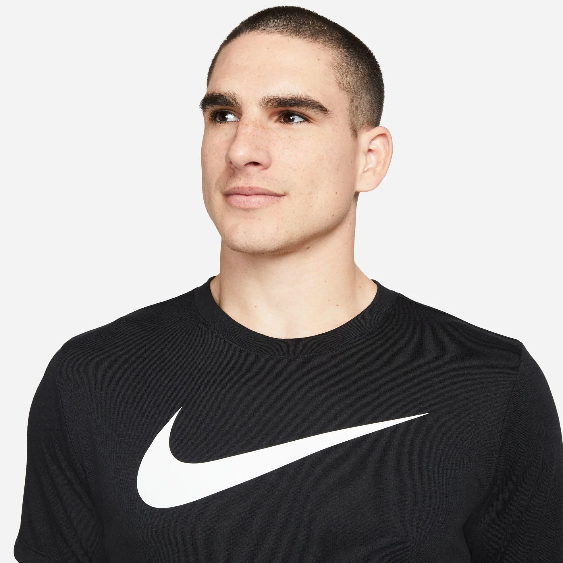 Nike Mężczyźni Team Club 20 Tee CW6936 Koszulka, Czarny/Biały, S