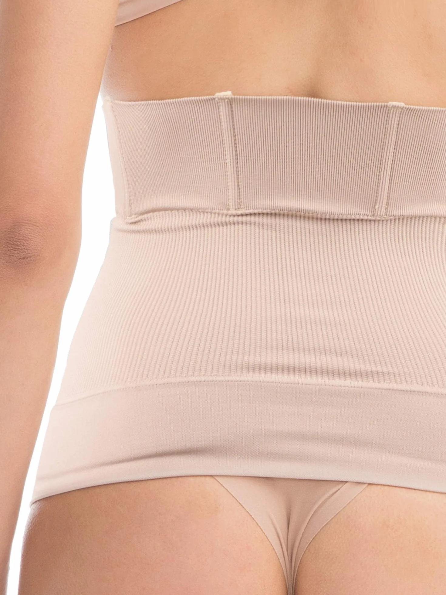FarmaCell BodyShaper 605S - Pas modelujący i wyszczuplający talię z 4 fiszbinami przeciw rolowaniu się, niewidoczny pod ubraniami